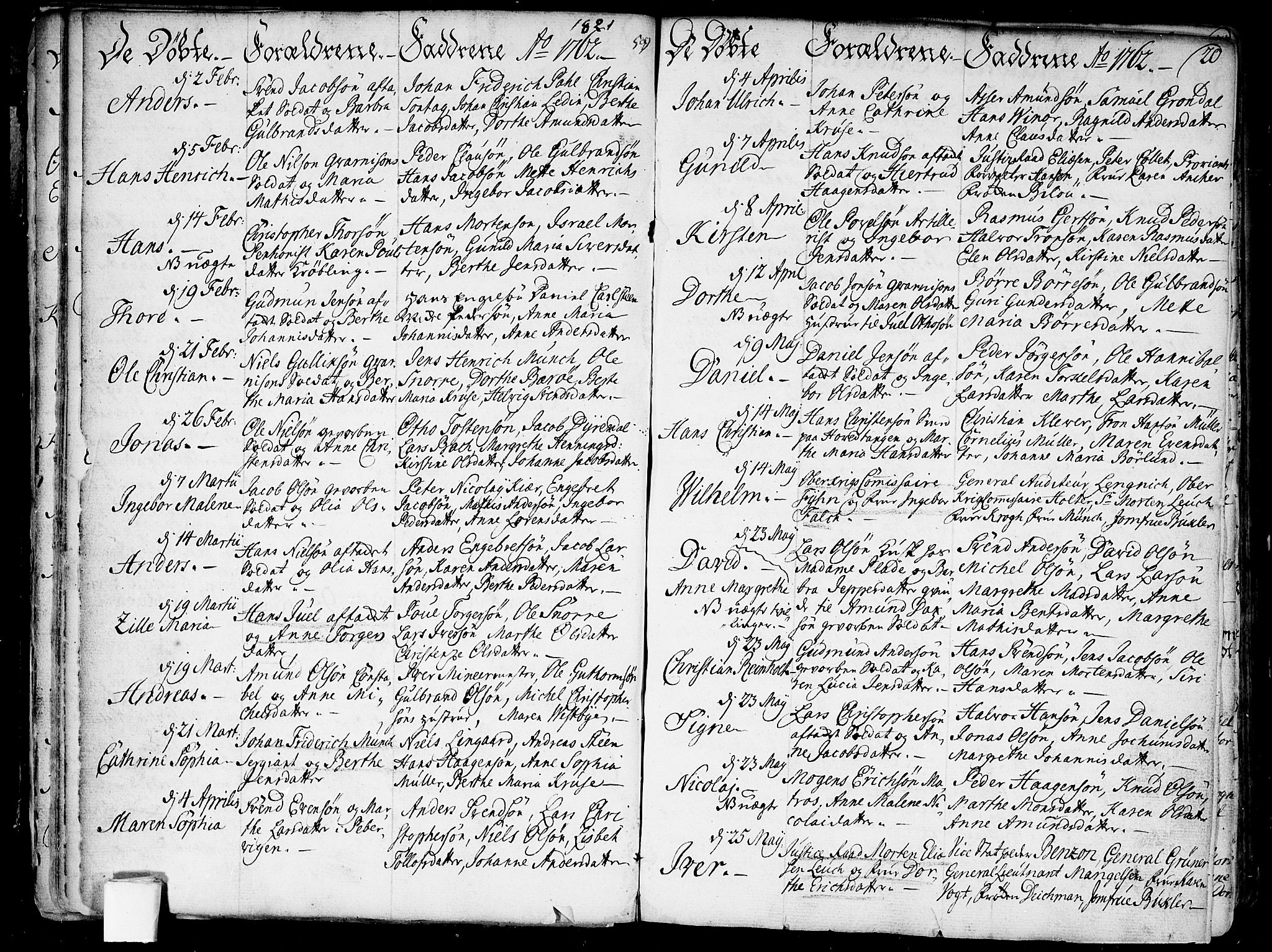 Garnisonsmenigheten Kirkebøker, SAO/A-10846/F/Fa/L0002: Parish register (official) no. 2, 1757-1776, p. 20