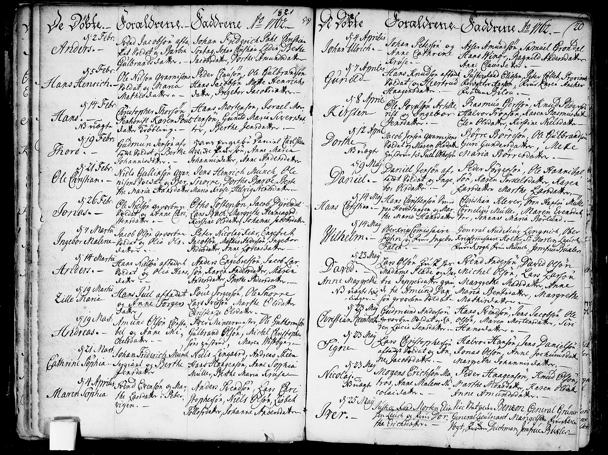 Garnisonsmenigheten Kirkebøker, AV/SAO-A-10846/F/Fa/L0002: Parish register (official) no. 2, 1757-1776, p. 20