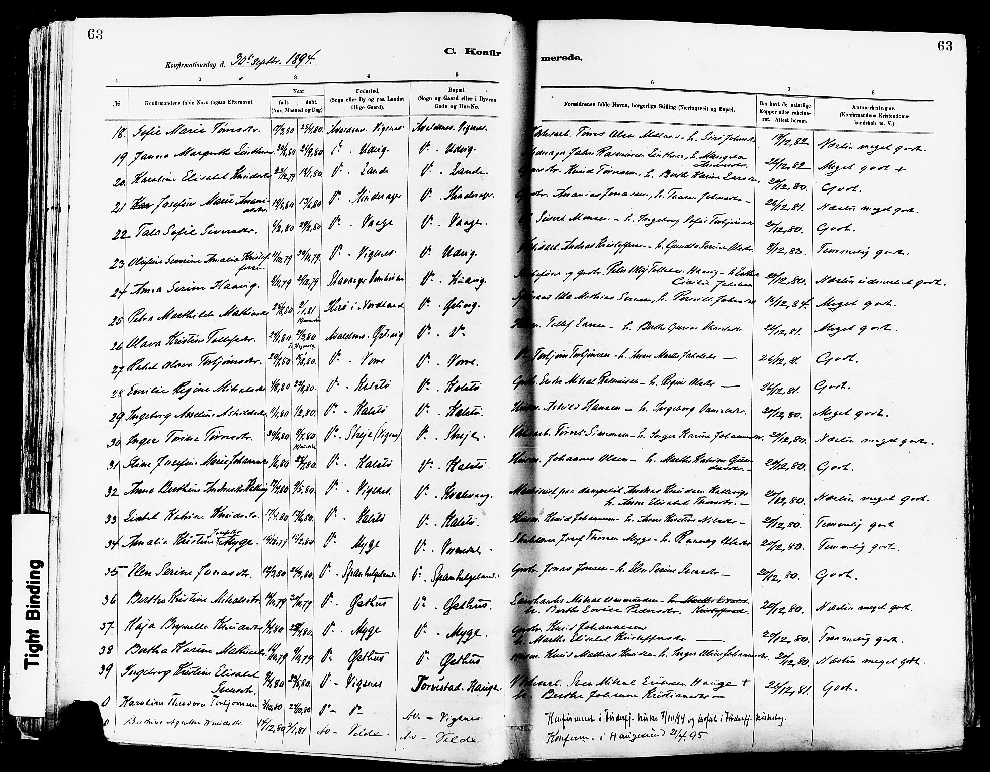 Avaldsnes sokneprestkontor, AV/SAST-A -101851/H/Ha/Haa/L0015: Parish register (official) no. A 15, 1880-1906, p. 63