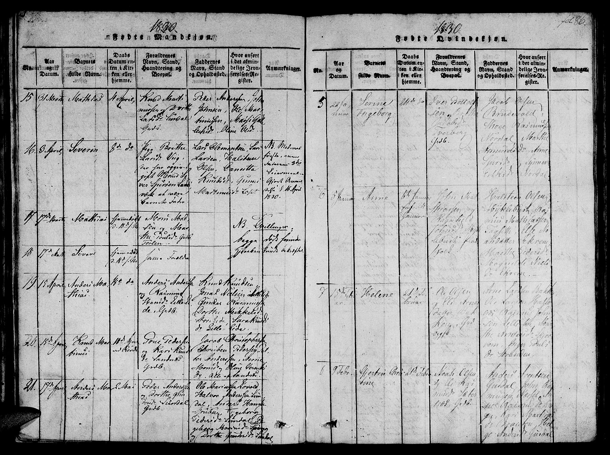 Ministerialprotokoller, klokkerbøker og fødselsregistre - Møre og Romsdal, AV/SAT-A-1454/501/L0004: Parish register (official) no. 501A04, 1816-1831, p. 86