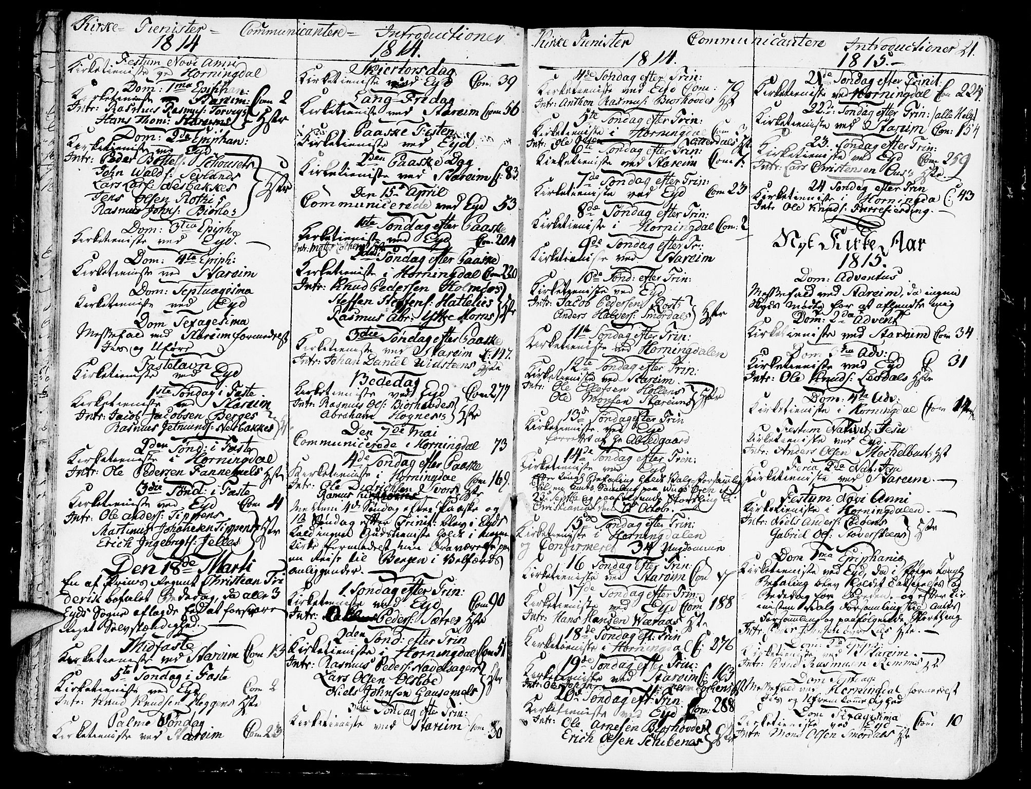 Eid sokneprestembete, AV/SAB-A-82301/H/Haa/Haaa/L0004: Parish register (official) no. A 4, 1806-1815, p. 21