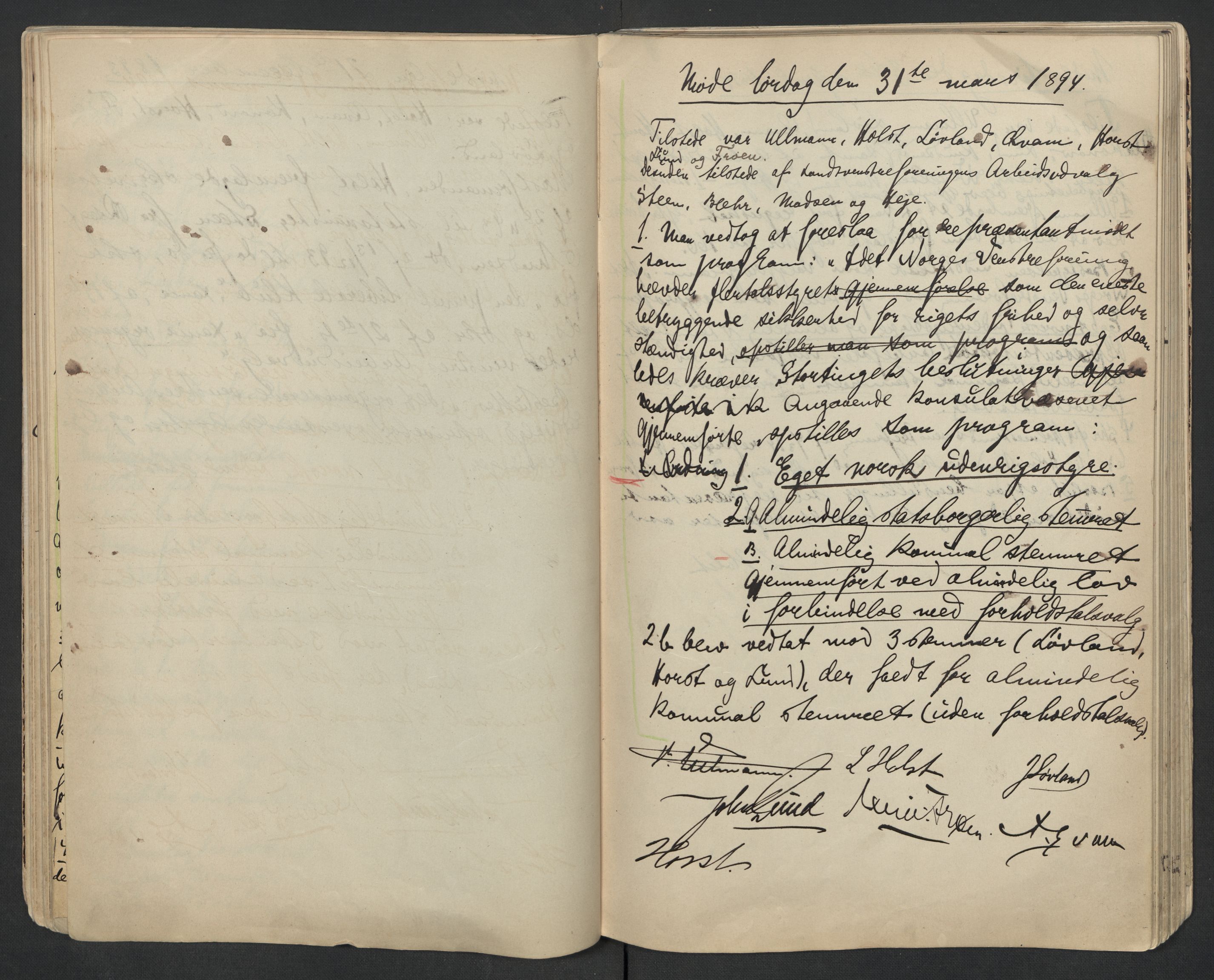 Venstres Hovedorganisasjon, AV/RA-PA-0876/Aa/L0001: Forhandlingsprotokoll for Norges Venstreforening, 1884-1909, p. 42
