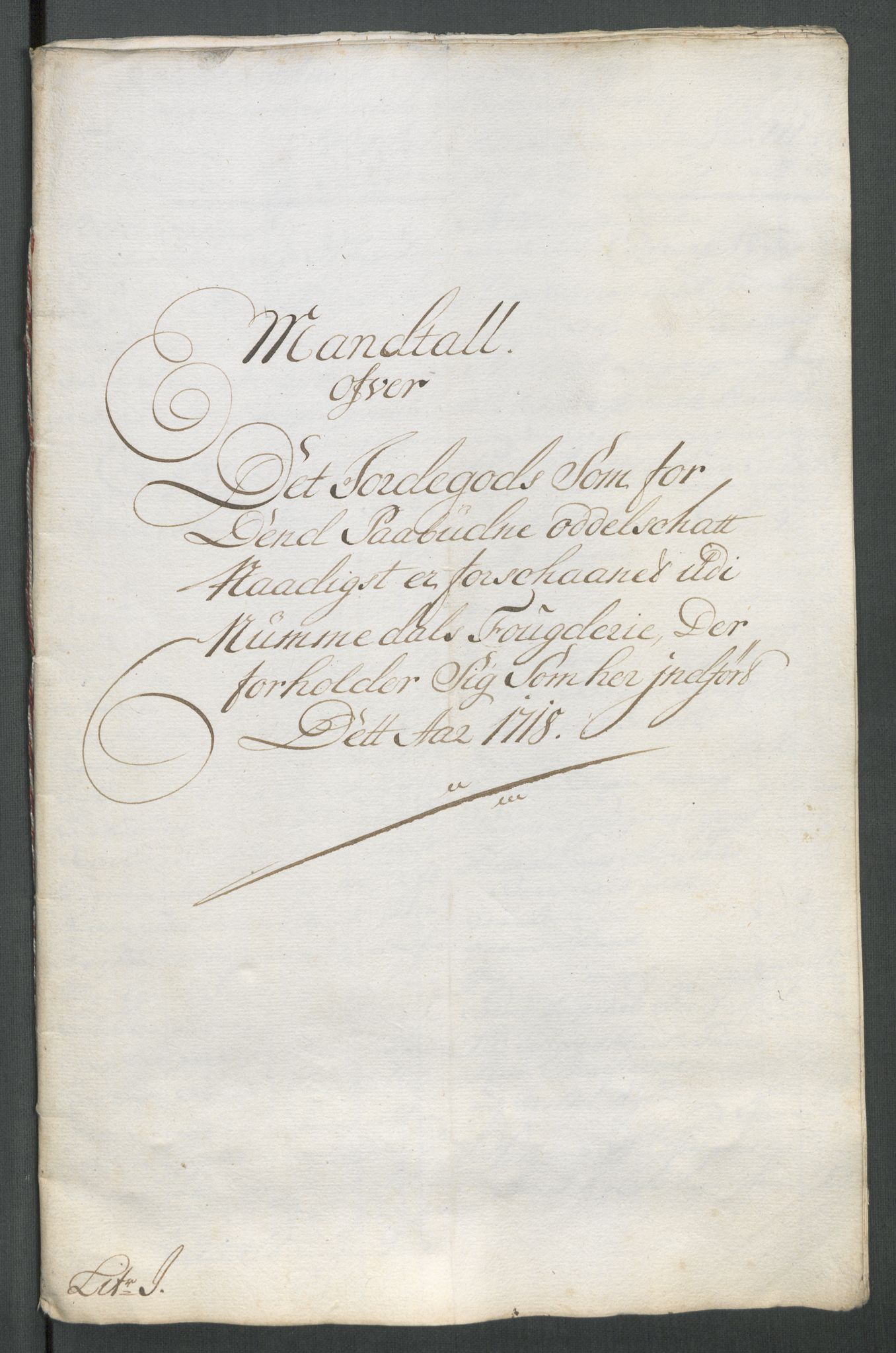 Rentekammeret inntil 1814, Reviderte regnskaper, Fogderegnskap, RA/EA-4092/R64/L4439: Fogderegnskap Namdal, 1718, p. 215