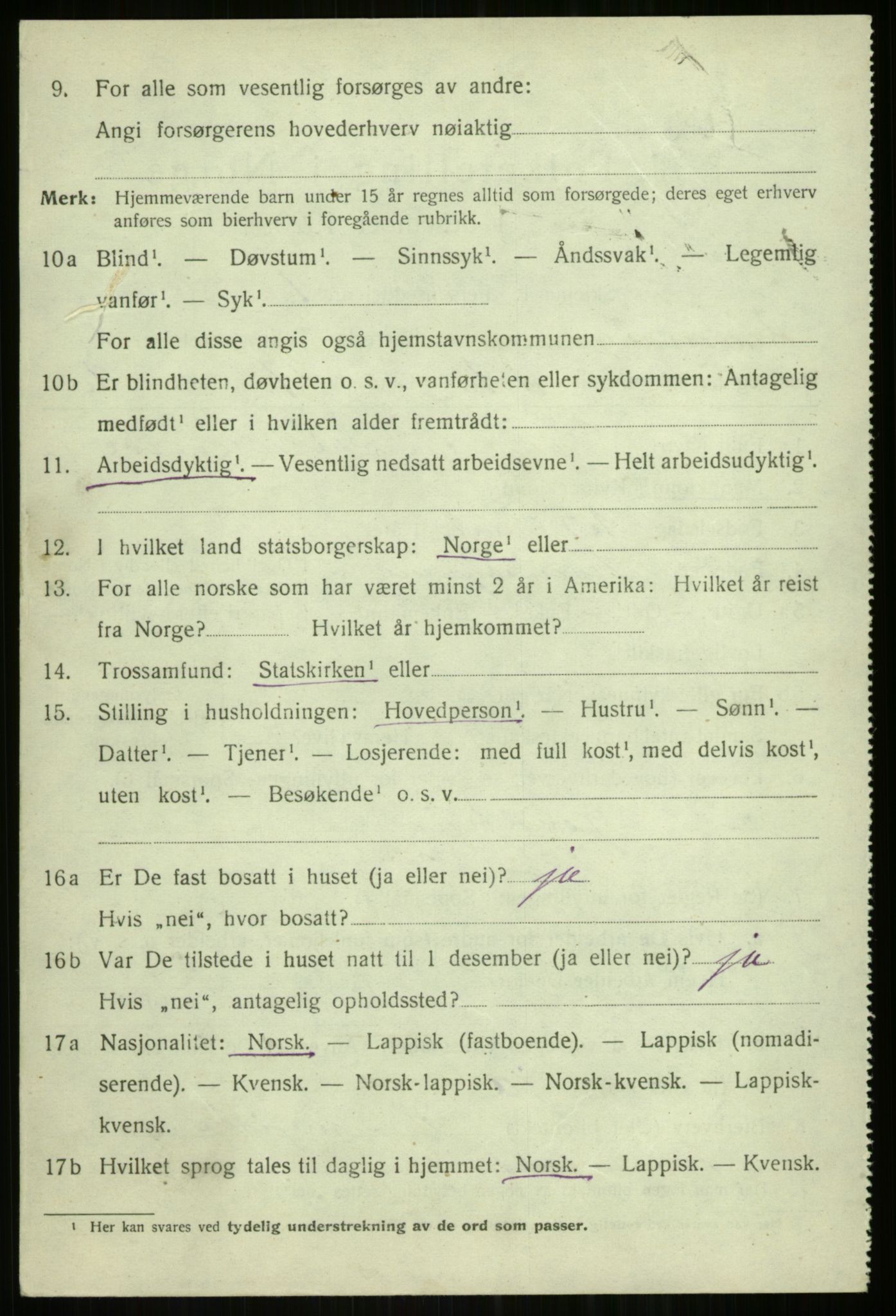 SATØ, 1920 census for Tromsøysund, 1920, p. 2375