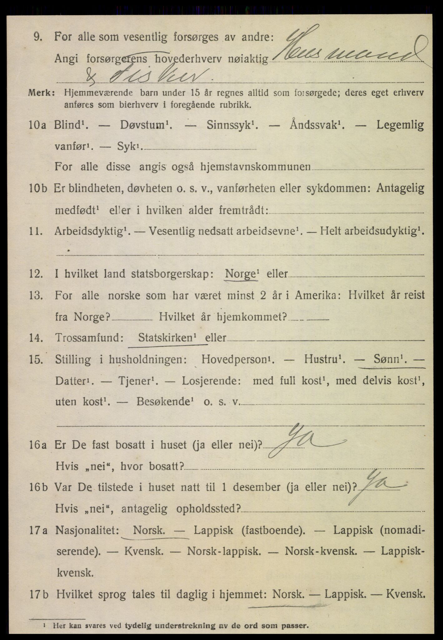 SAT, 1920 census for Otterøy, 1920, p. 1132