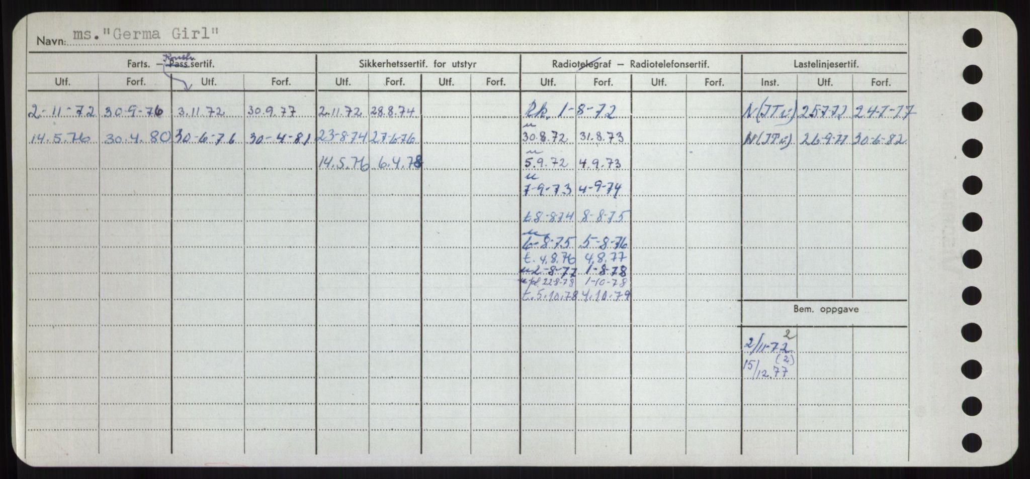 Sjøfartsdirektoratet med forløpere, Skipsmålingen, AV/RA-S-1627/H/Hd/L0012: Fartøy, G-Glø, p. 274