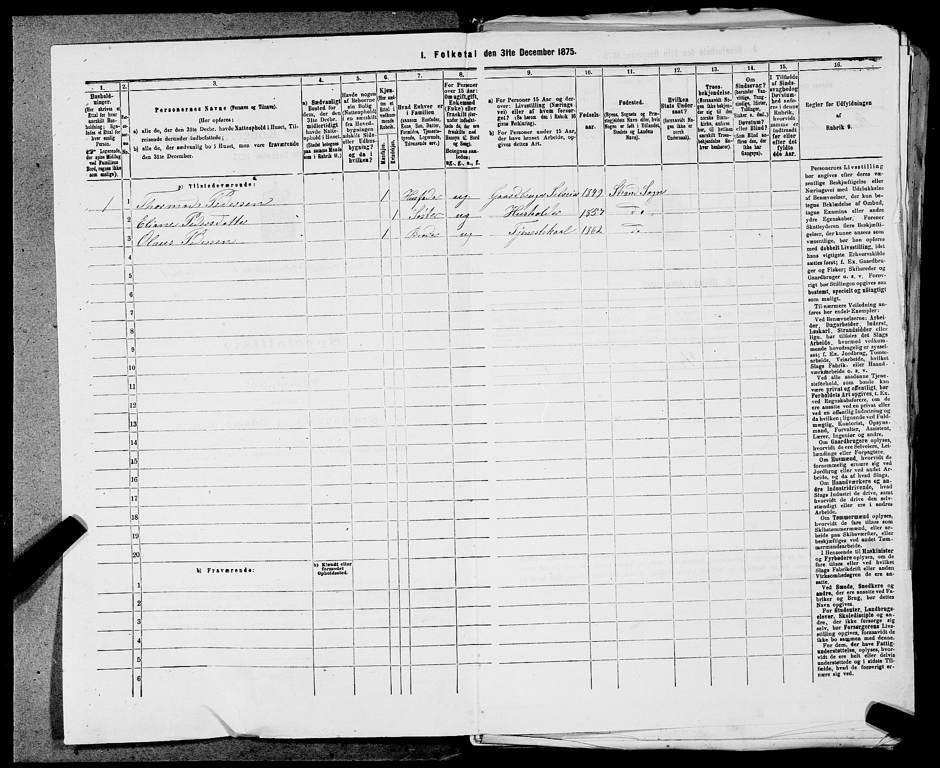 SAST, 1875 census for 1130P Strand, 1875, p. 468