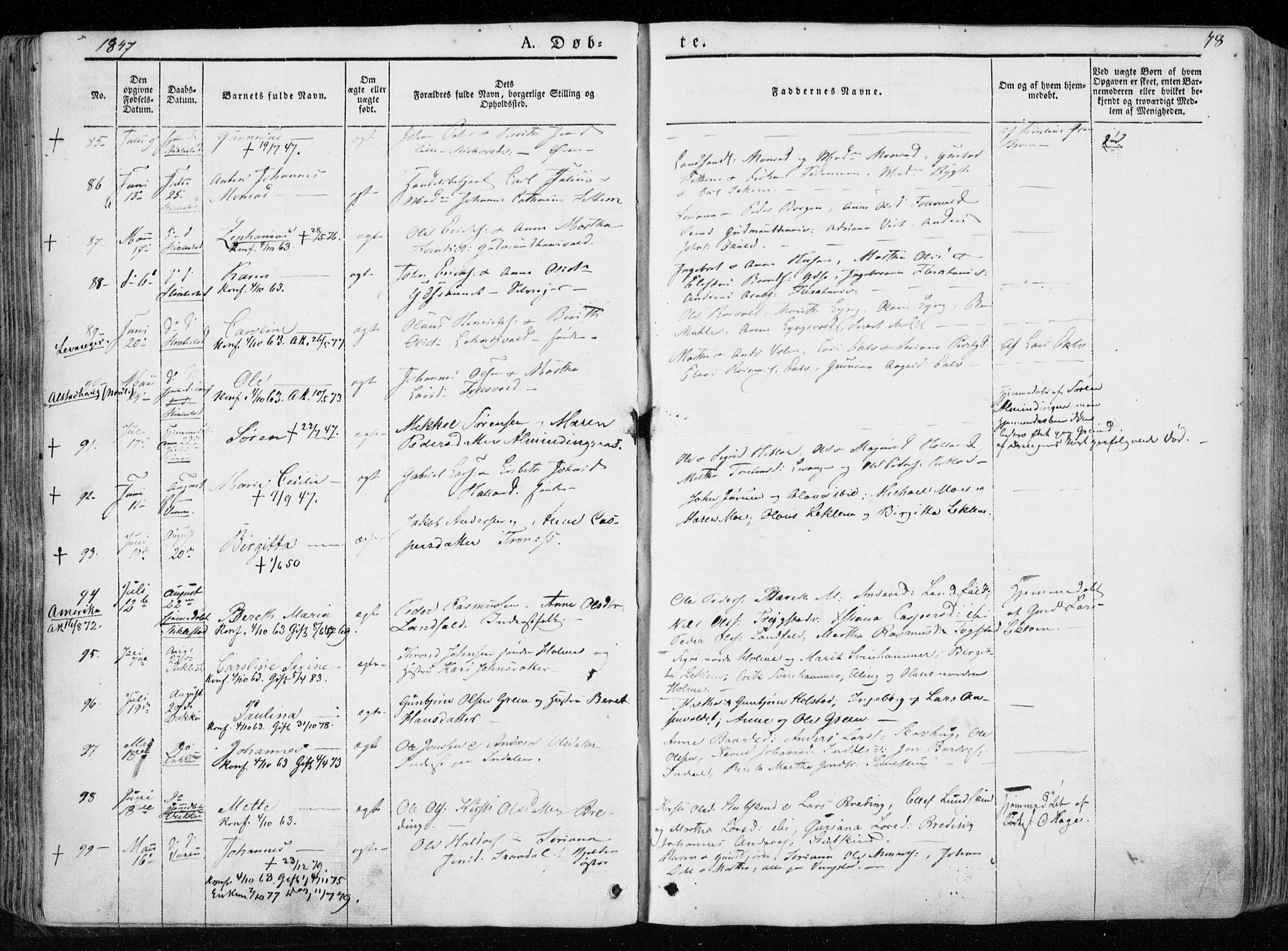 Ministerialprotokoller, klokkerbøker og fødselsregistre - Nord-Trøndelag, SAT/A-1458/723/L0239: Parish register (official) no. 723A08, 1841-1851, p. 78