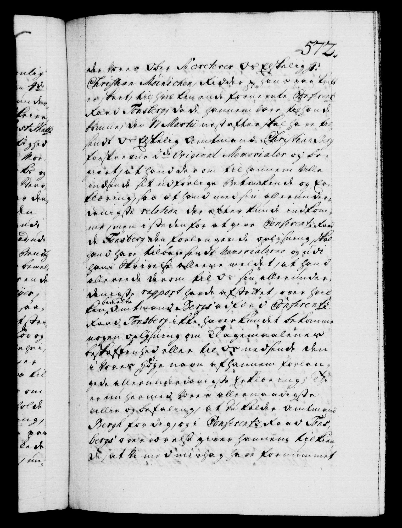 Danske Kanselli 1572-1799, AV/RA-EA-3023/F/Fc/Fca/Fcab/L0024: Norske tegnelser, 1728-1730, p. 572a