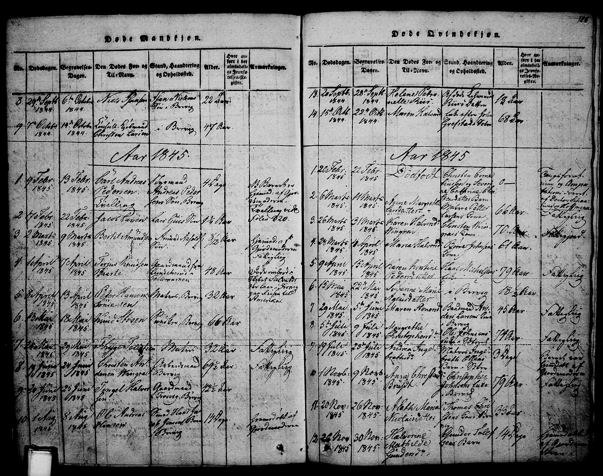Brevik kirkebøker, SAKO/A-255/F/Fa/L0004: Parish register (official) no. 4, 1814-1846, p. 128