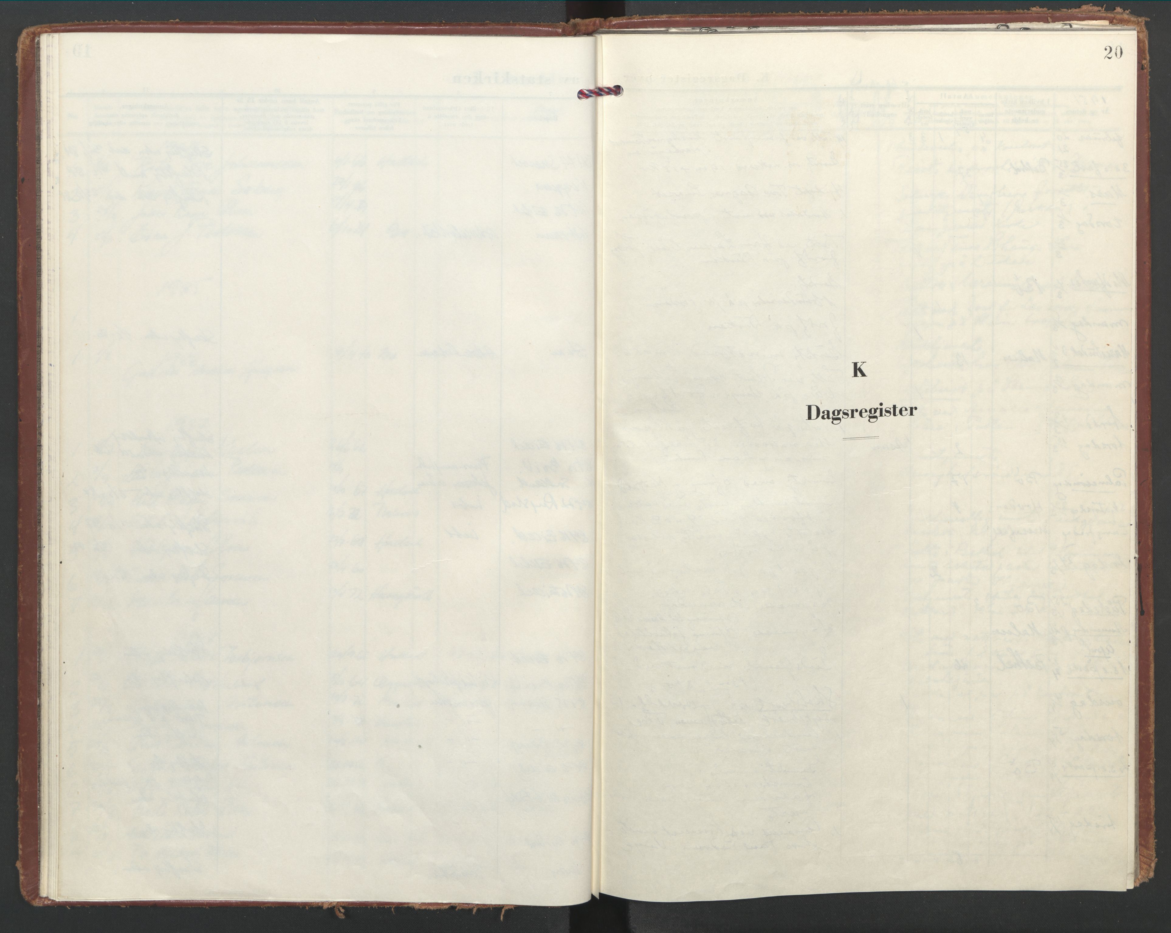 Ministerialprotokoller, klokkerbøker og fødselsregistre - Nordland, SAT/A-1459/891/L1308: Parish register (official) no. 891A13, 1951-1988, p. 20