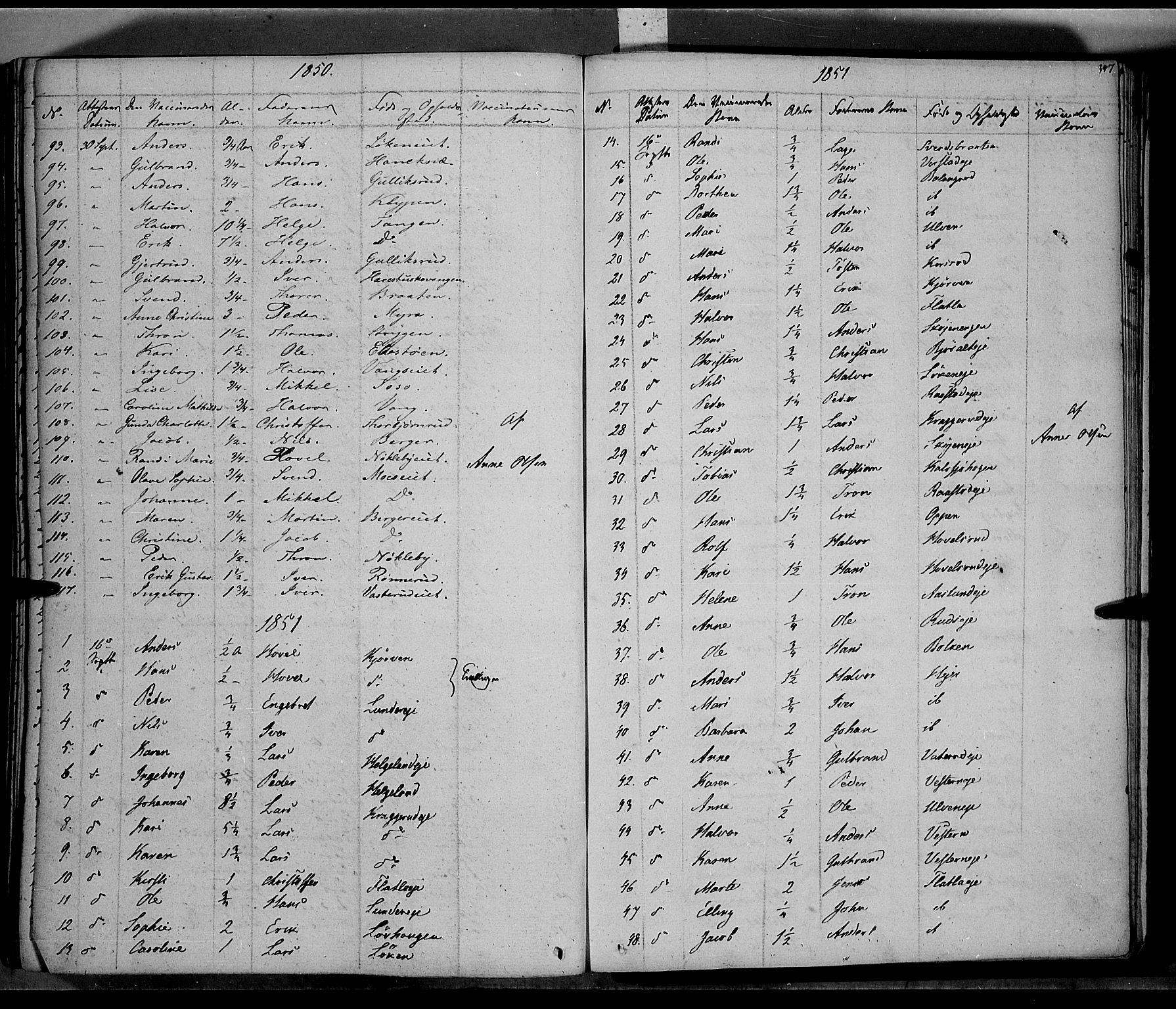 Jevnaker prestekontor, SAH/PREST-116/H/Ha/Haa/L0006: Parish register (official) no. 6, 1837-1857, p. 347
