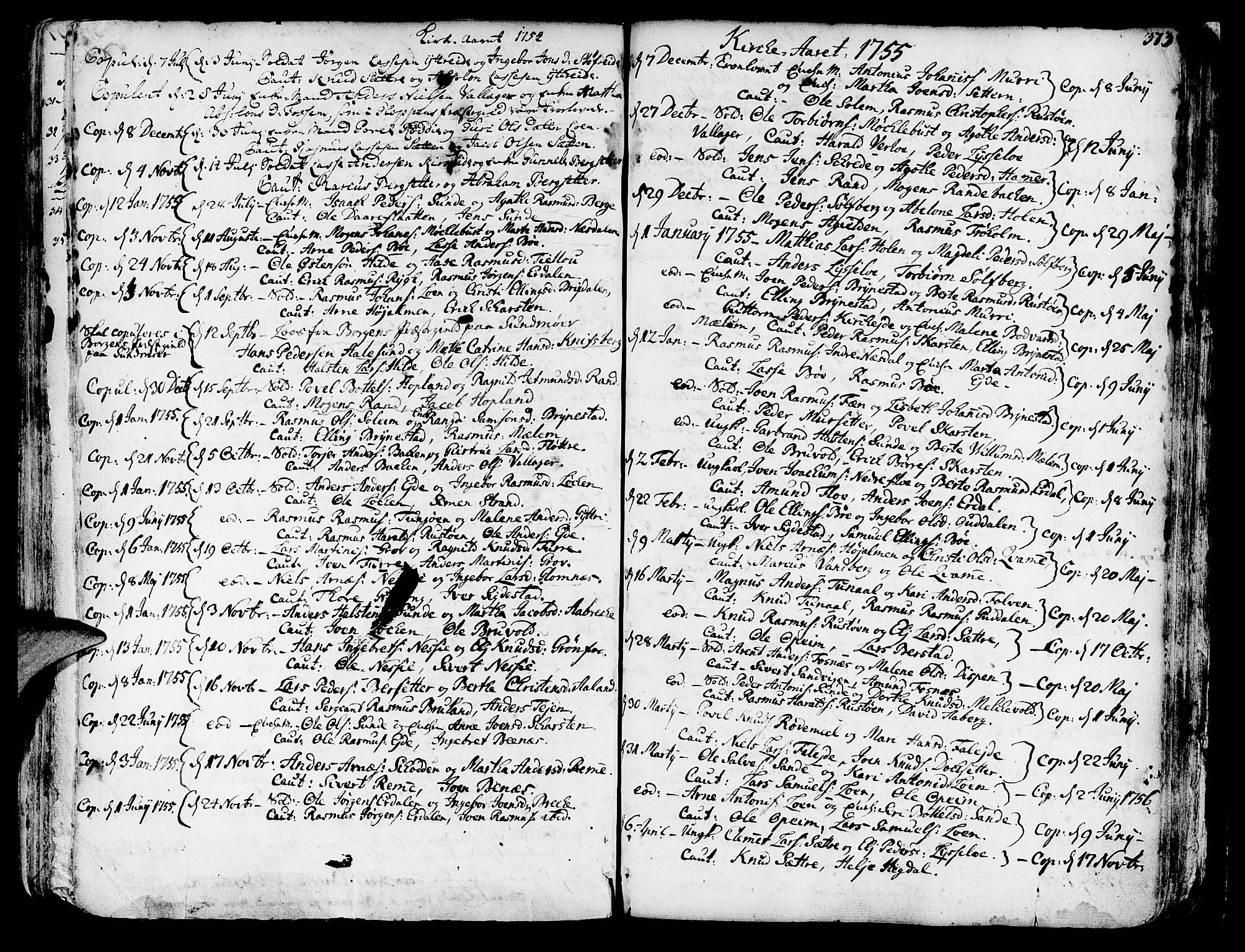 Innvik sokneprestembete, SAB/A-80501: Parish register (official) no. A 1, 1750-1816, p. 373
