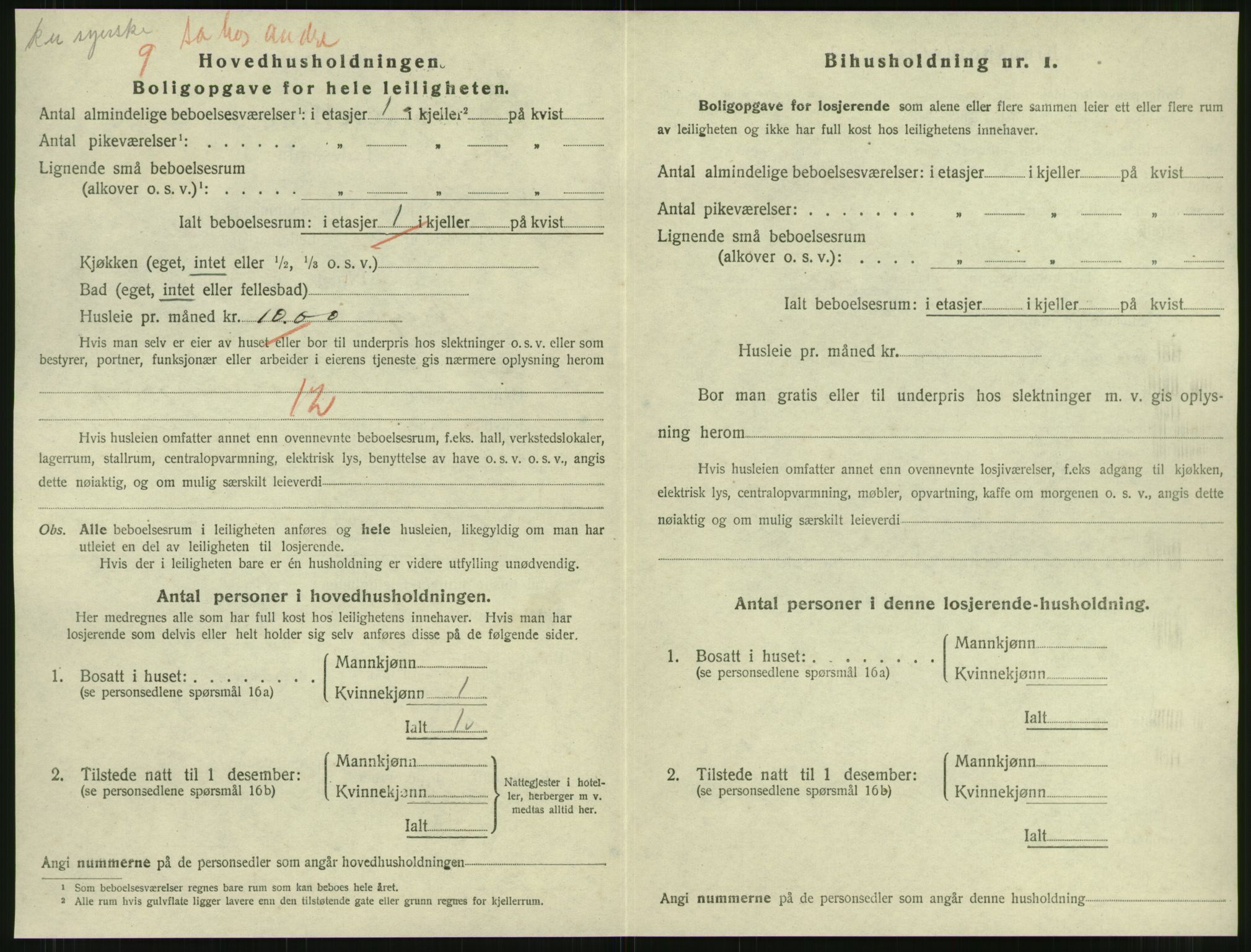 SAT, 1920 census for Namsos, 1920, p. 998