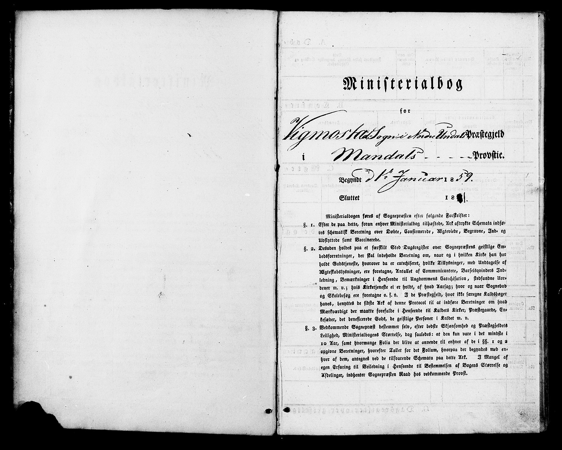 Nord-Audnedal sokneprestkontor, AV/SAK-1111-0032/F/Fa/Fab/L0002: Parish register (official) no. A 2, 1859-1882