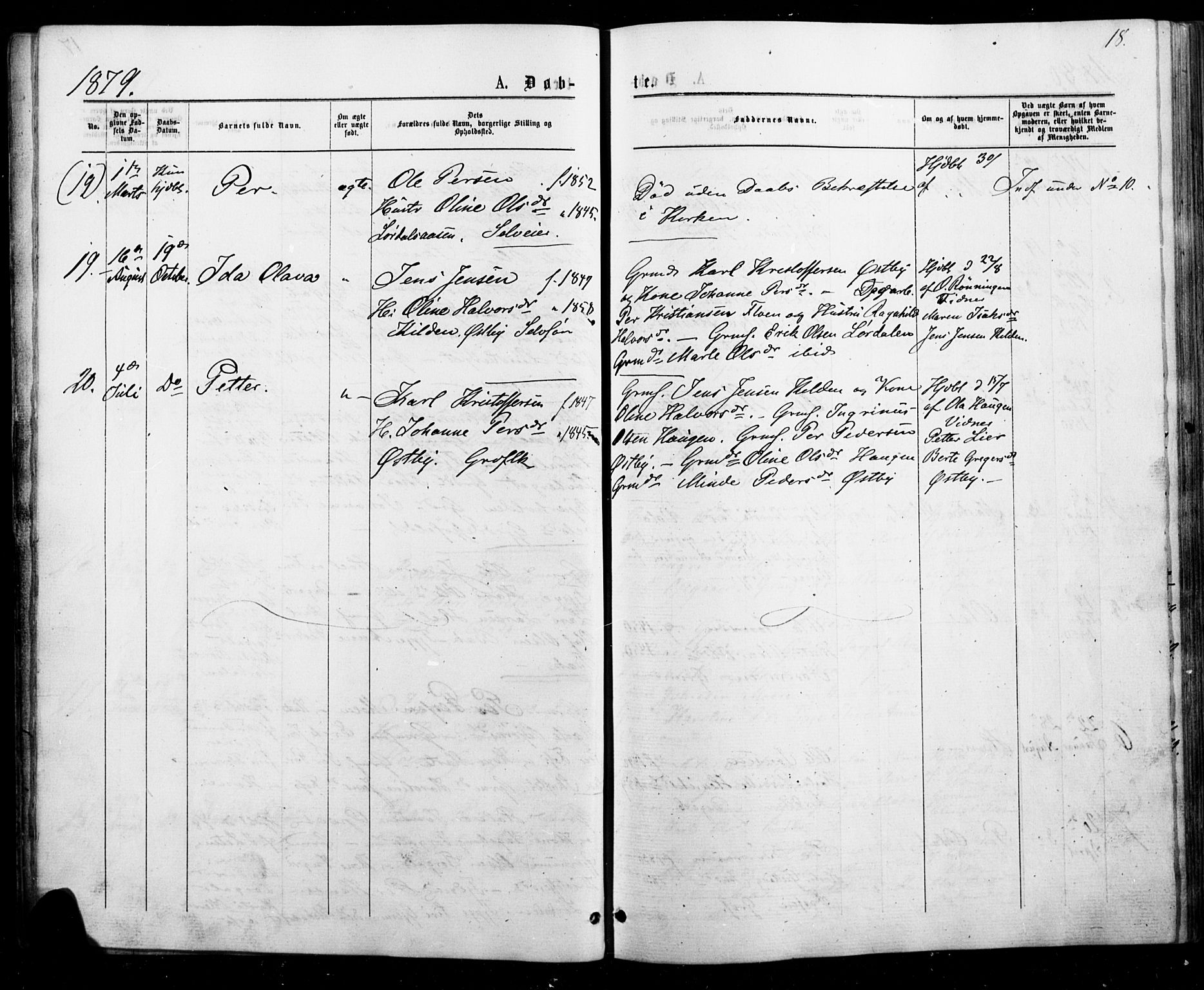 Trysil prestekontor, SAH/PREST-046/H/Ha/Haa/L0010: Parish register (official) no. 10, 1872-1895, p. 18