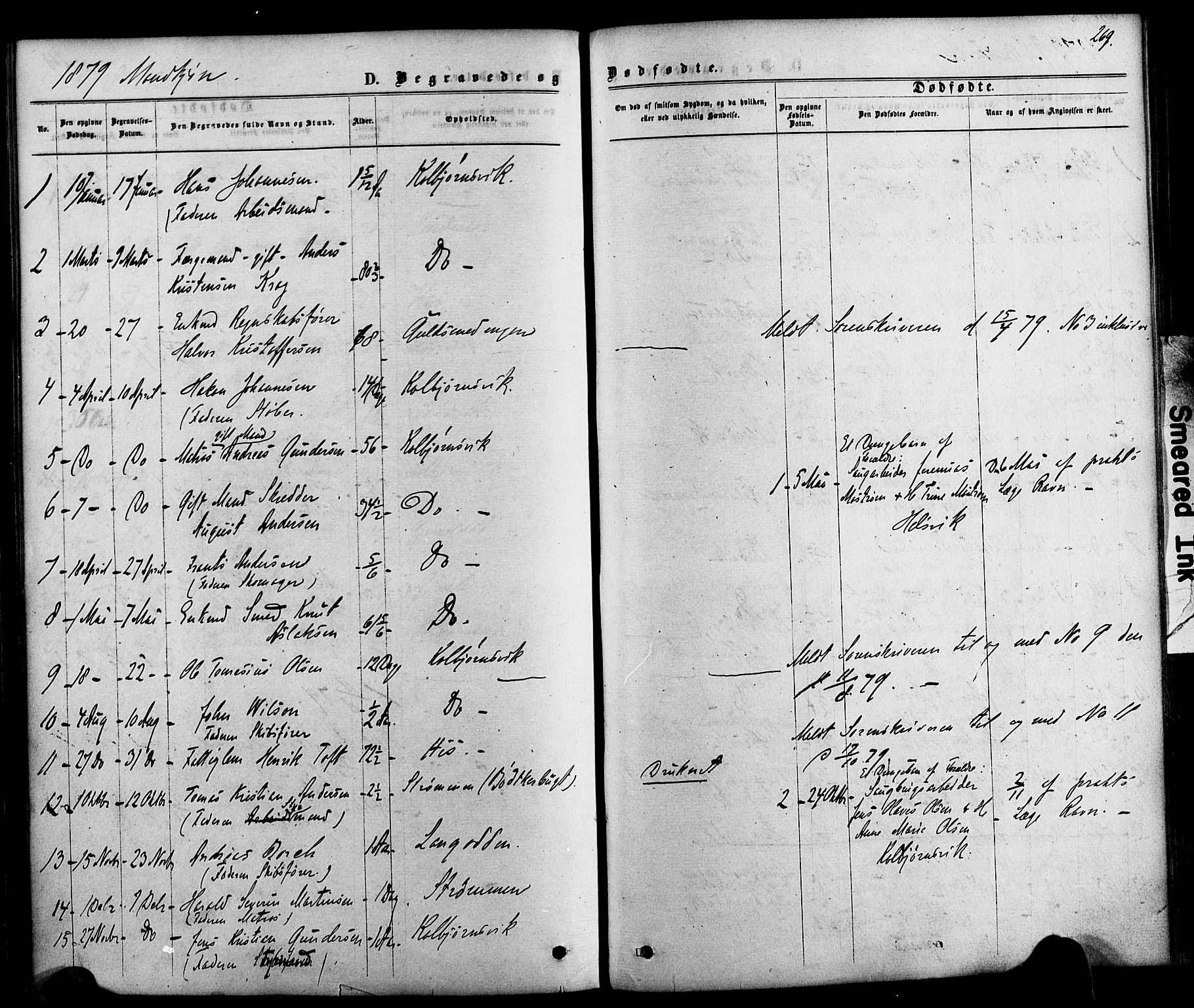 Hisøy sokneprestkontor, SAK/1111-0020/F/Fa/L0002: Parish register (official) no. A 2, 1872-1880, p. 269