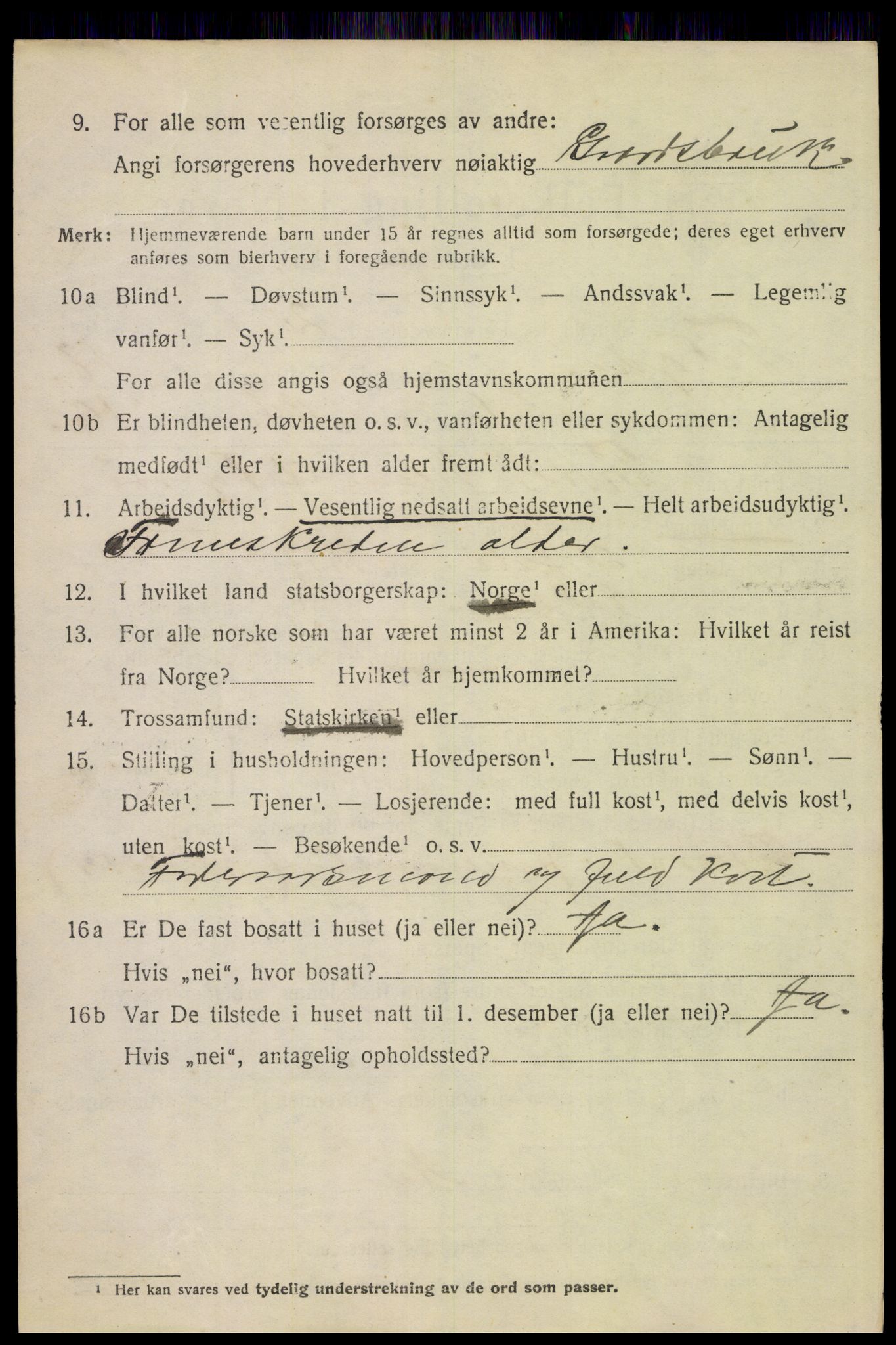 SAH, 1920 census for Tolga, 1920, p. 8266