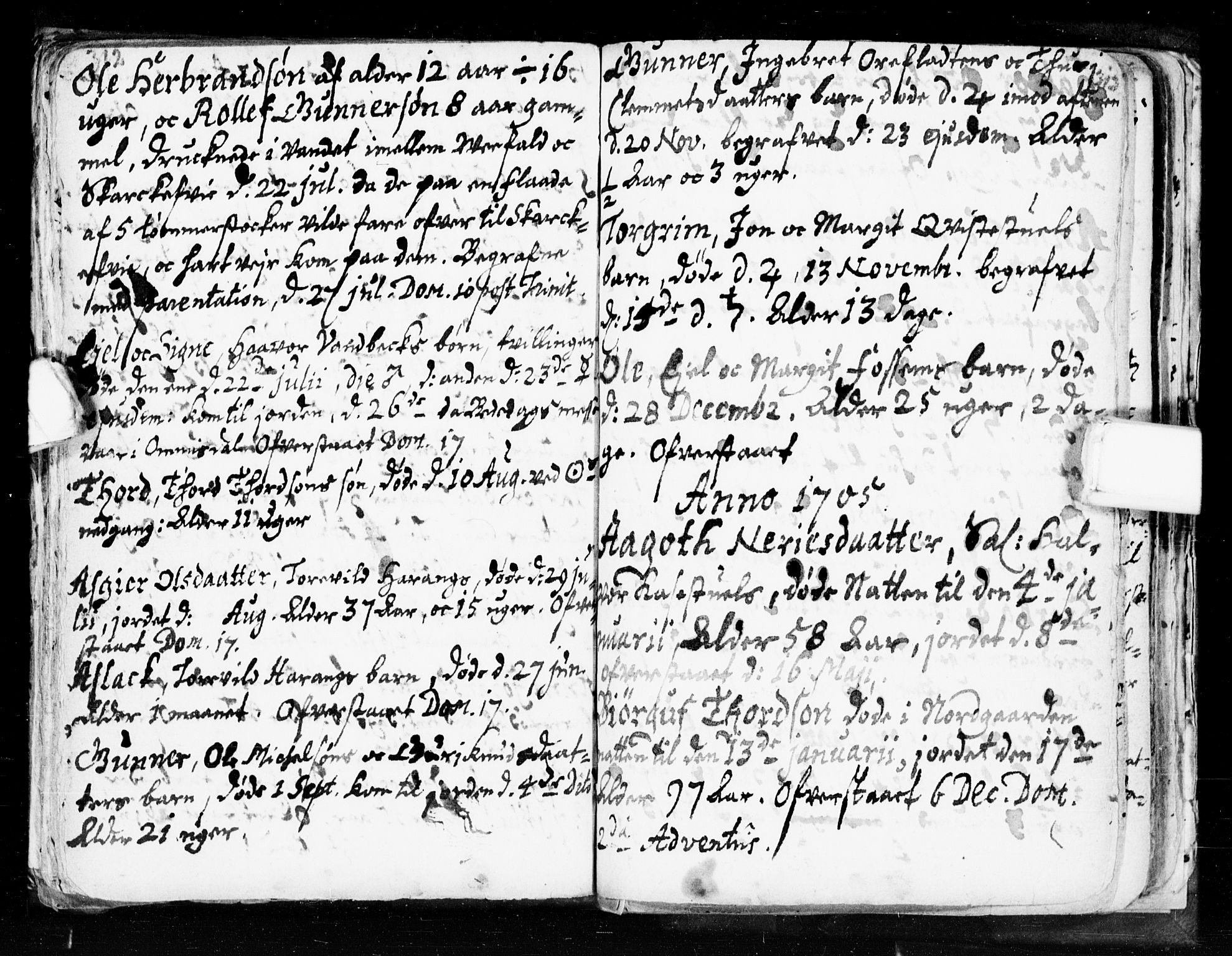 Seljord kirkebøker, SAKO/A-20/F/Fa/L0002: Parish register (official) no. I 2, 1689-1713, p. 312-313
