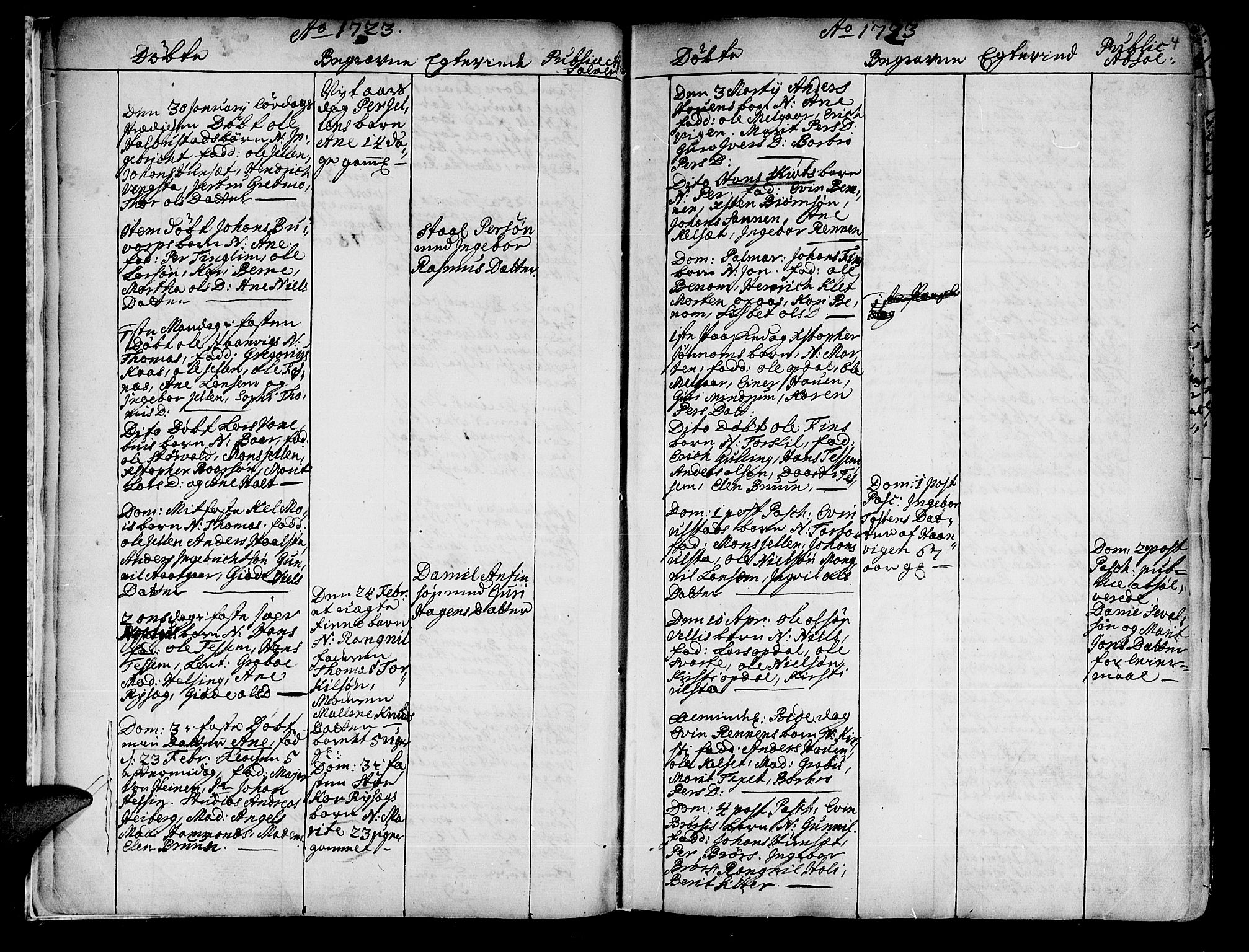 Ministerialprotokoller, klokkerbøker og fødselsregistre - Nord-Trøndelag, SAT/A-1458/741/L0385: Parish register (official) no. 741A01, 1722-1815, p. 4