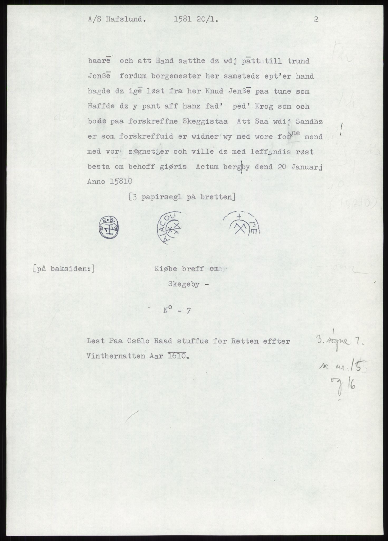 Samlinger til kildeutgivelse, Diplomavskriftsamlingen, AV/RA-EA-4053/H/Ha, p. 180