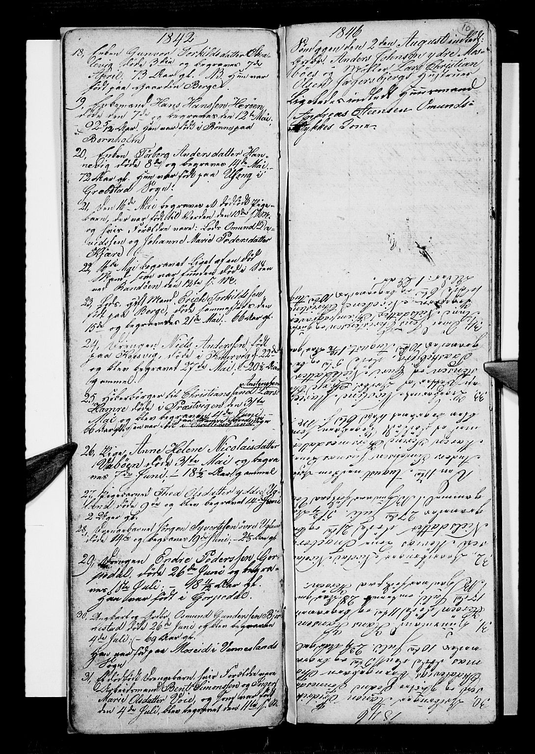 Oddernes sokneprestkontor, AV/SAK-1111-0033/F/Fb/Fba/L0004: Parish register (copy) no. B 4, 1837-1846, p. 10