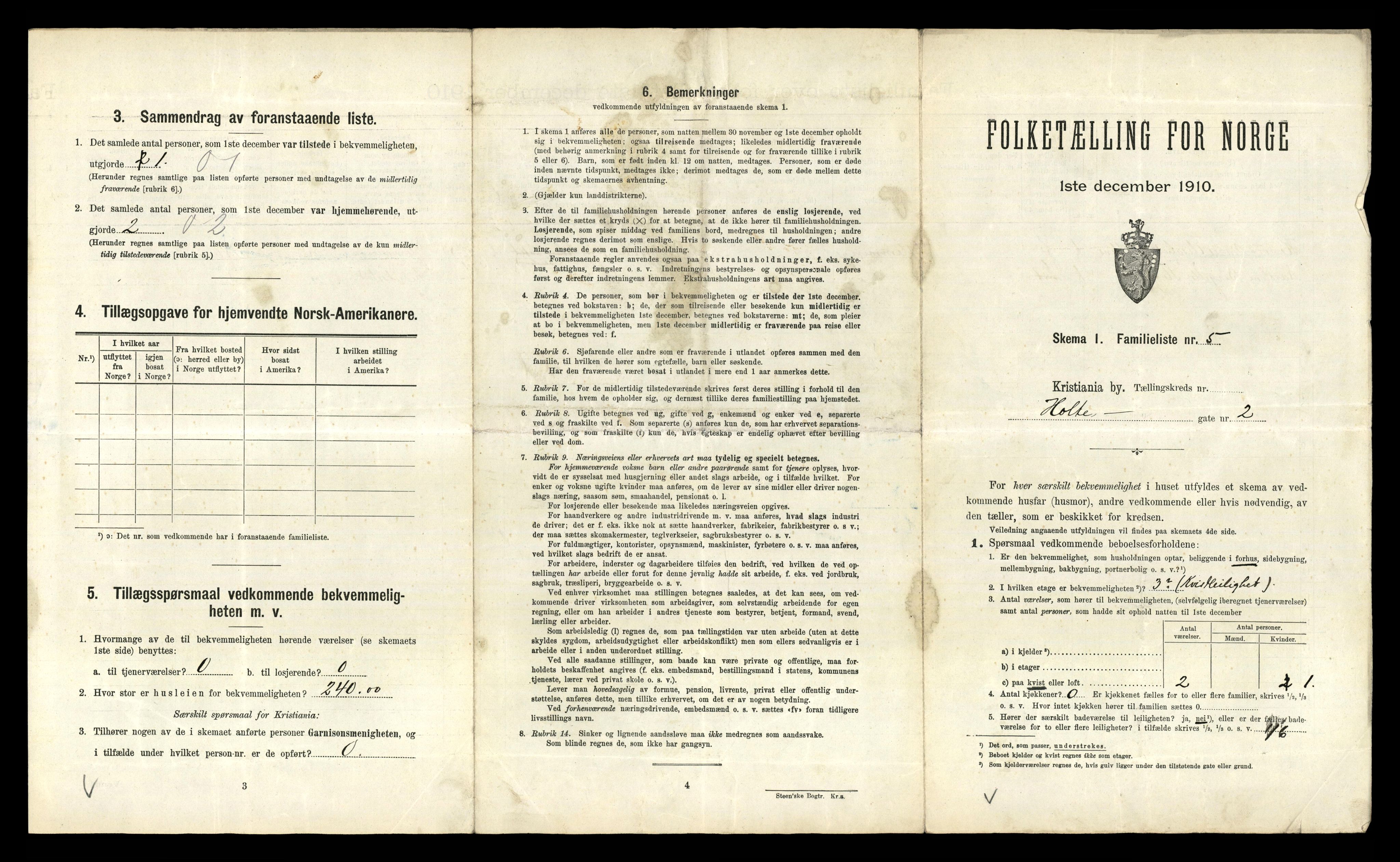 RA, 1910 census for Kristiania, 1910, p. 40281