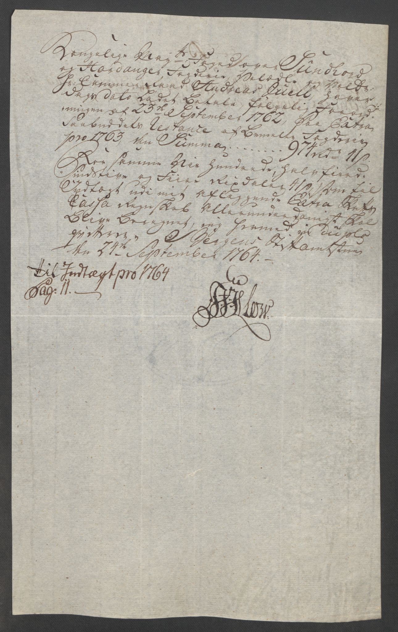 Rentekammeret inntil 1814, Reviderte regnskaper, Fogderegnskap, RA/EA-4092/R48/L3136: Ekstraskatten Sunnhordland og Hardanger, 1762-1772, p. 76