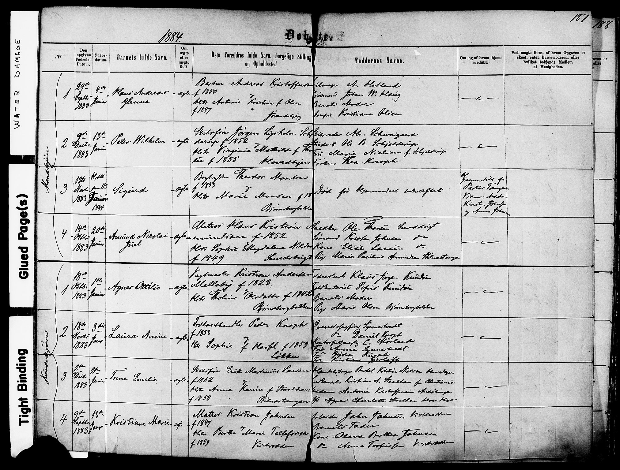 Kragerø kirkebøker, SAKO/A-278/F/Fa/L0011: Parish register (official) no. 11, 1875-1886, p. 187