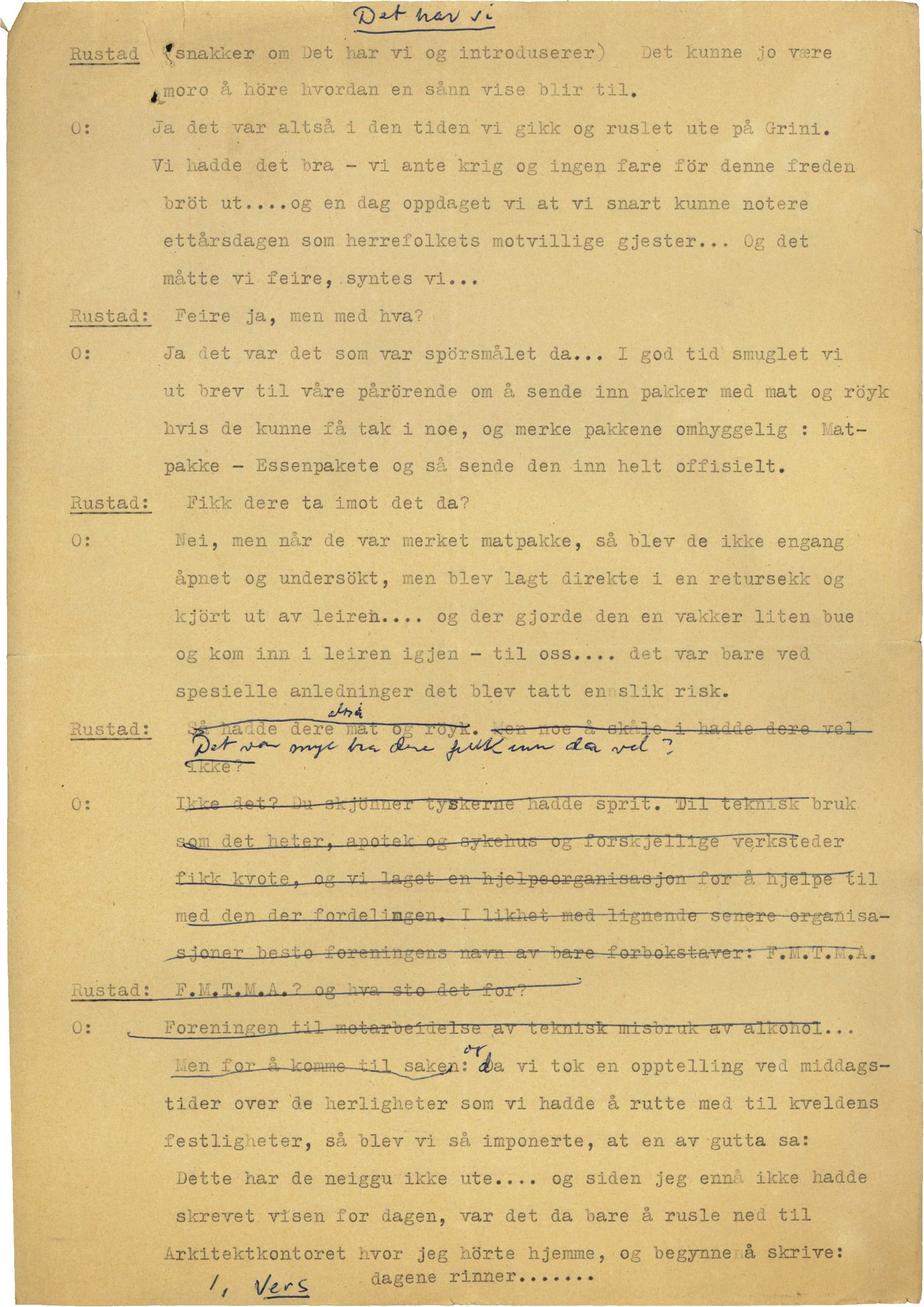Otto Nielsen, TRKO/PA-1176/F/L0008/0008: Diverse radio 1939 til ukjent år / Radiomanus, om det har vi