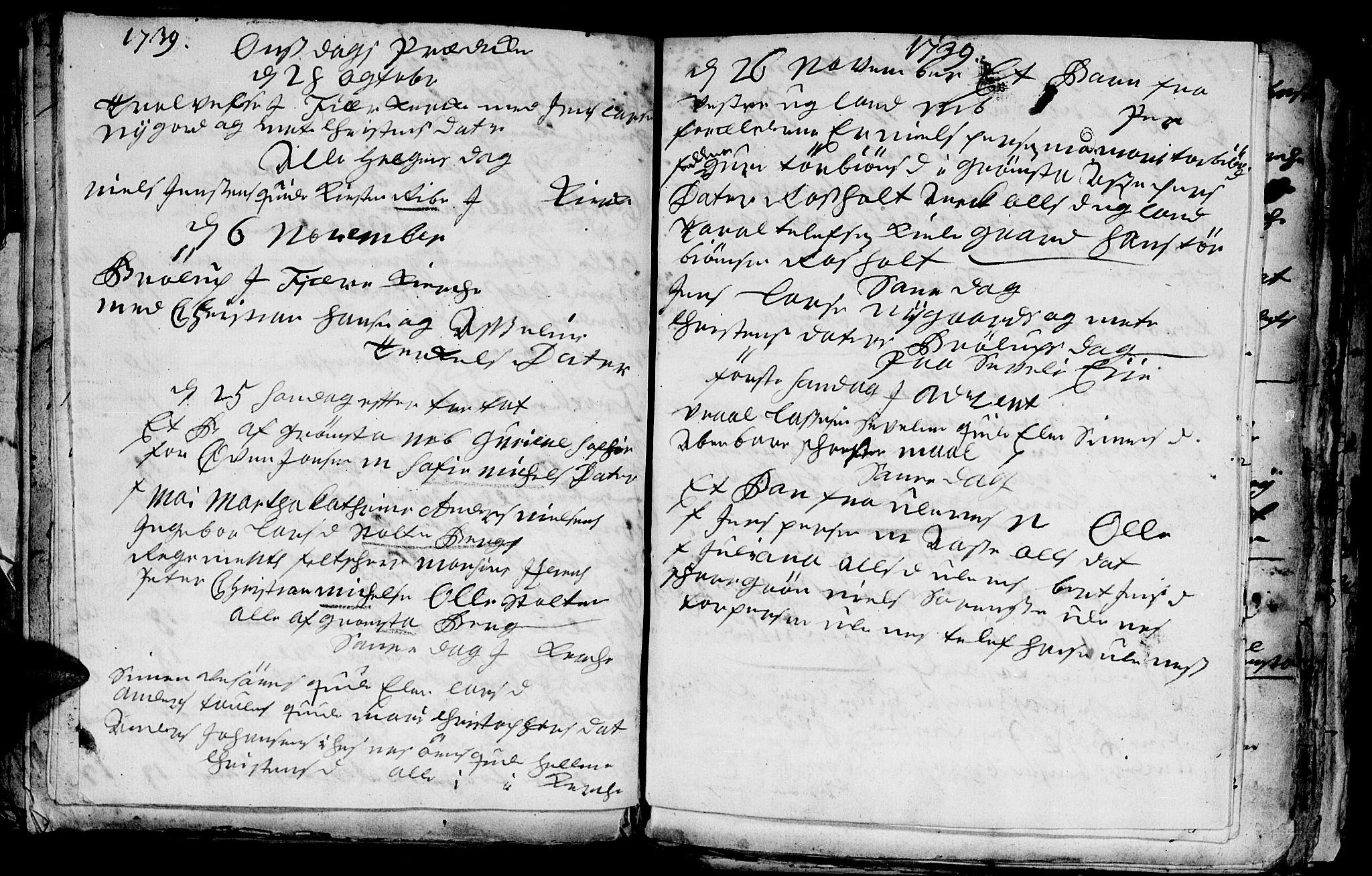 Fjære sokneprestkontor, AV/SAK-1111-0011/F/Fb/L0001: Parish register (copy) no. B 1, 1732-1750, p. 73