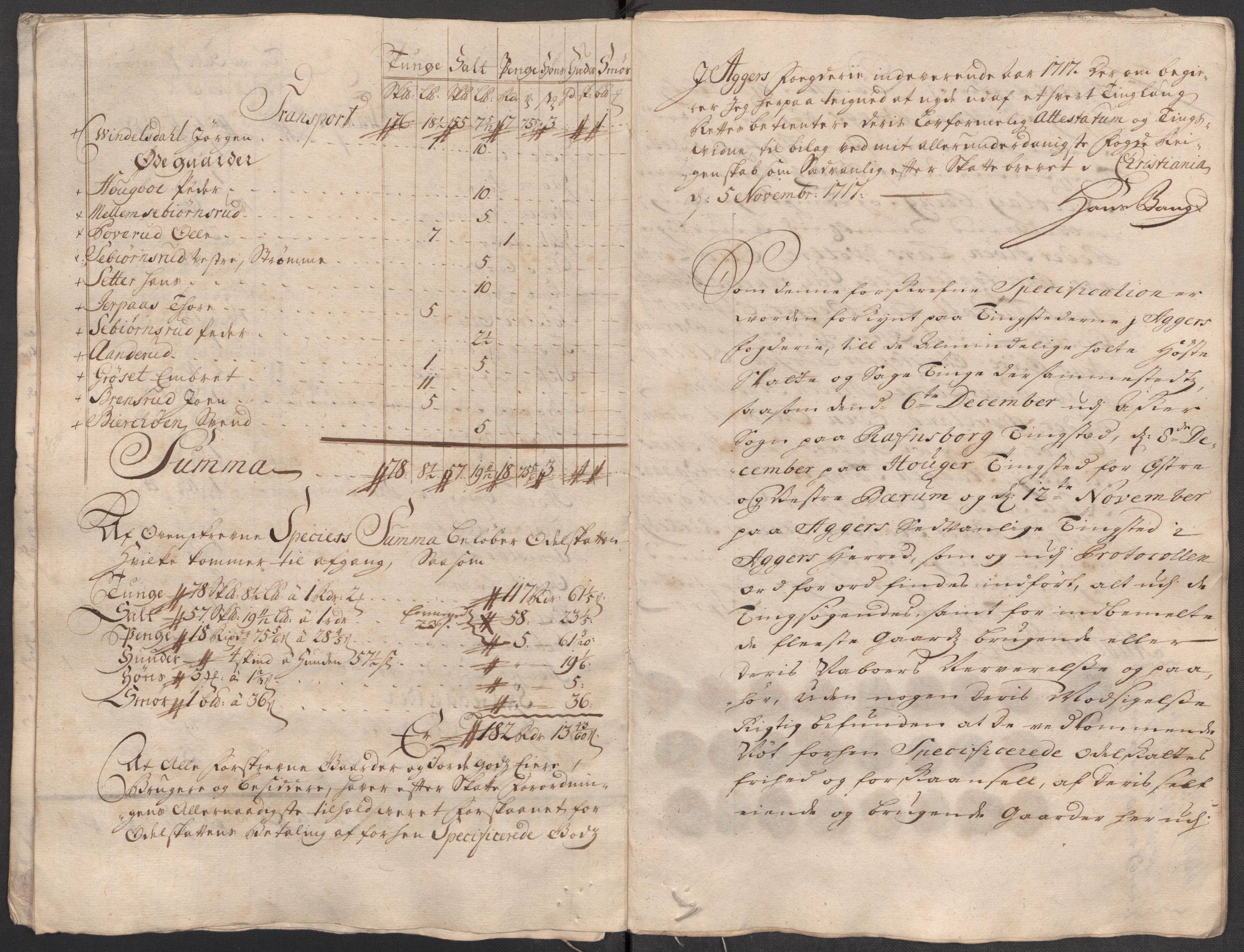 Rentekammeret inntil 1814, Reviderte regnskaper, Fogderegnskap, AV/RA-EA-4092/R10/L0455: Fogderegnskap Aker og Follo, 1717, p. 342