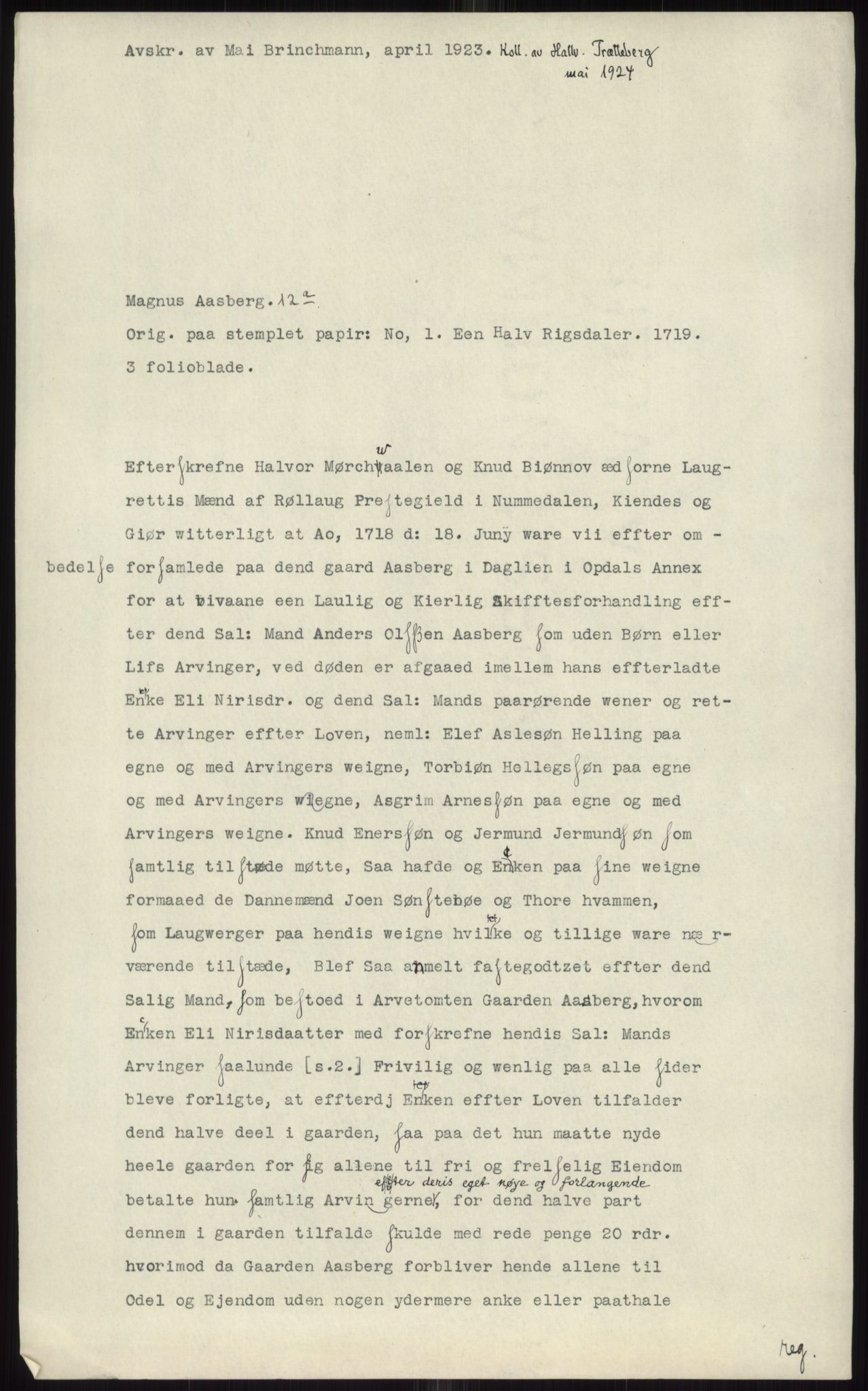 Samlinger til kildeutgivelse, Diplomavskriftsamlingen, AV/RA-EA-4053/H/Ha, p. 1302