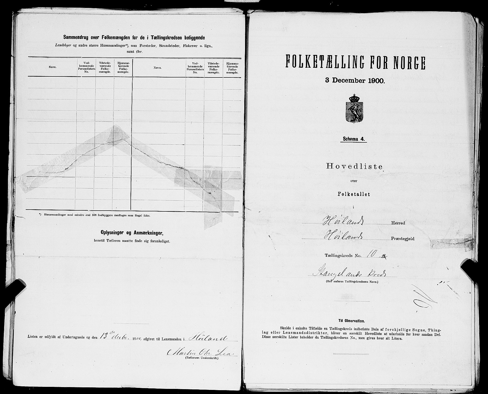 SAST, 1900 census for Høyland, 1900, p. 34