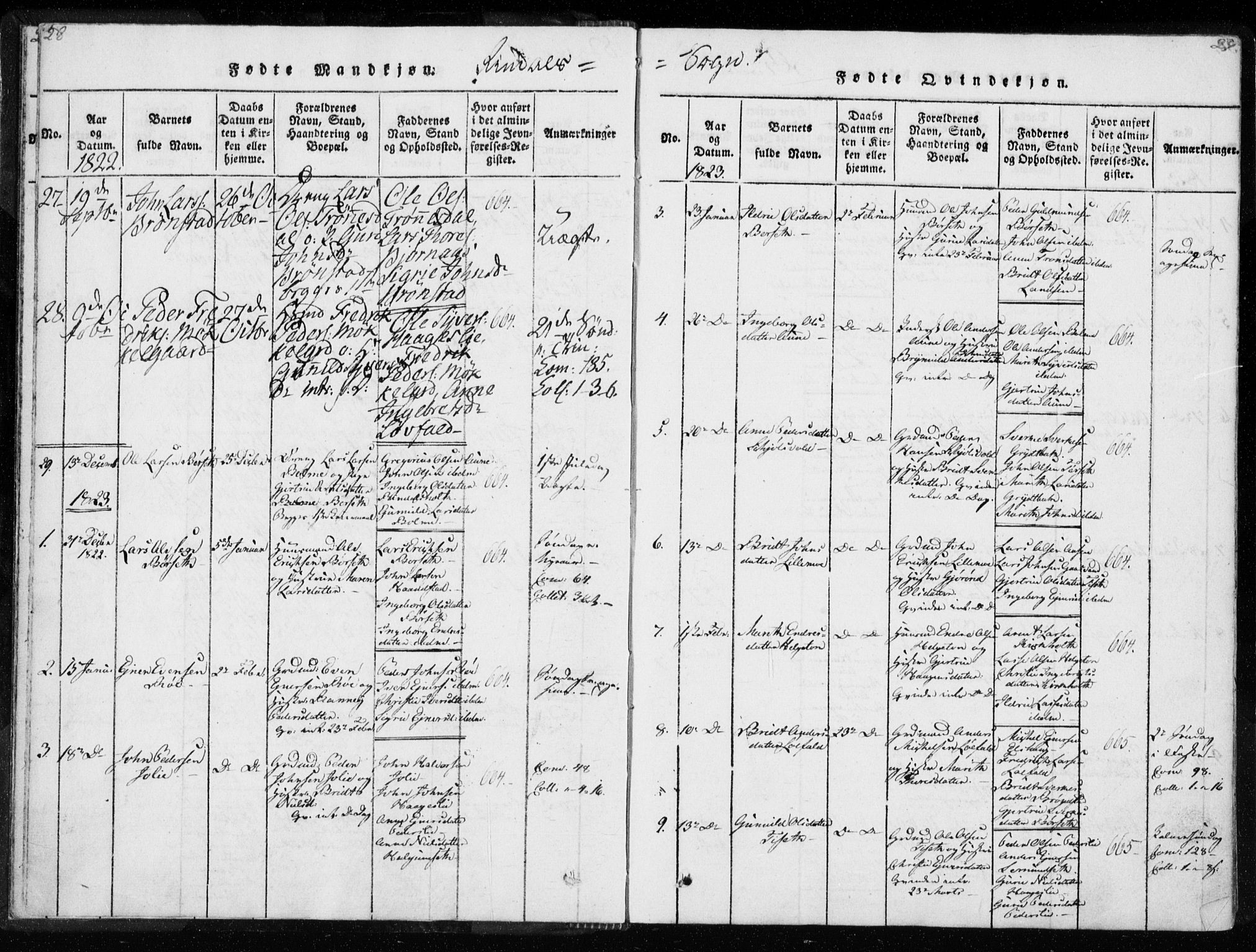 Ministerialprotokoller, klokkerbøker og fødselsregistre - Møre og Romsdal, AV/SAT-A-1454/595/L1041: Parish register (official) no. 595A03, 1819-1829, p. 28-29