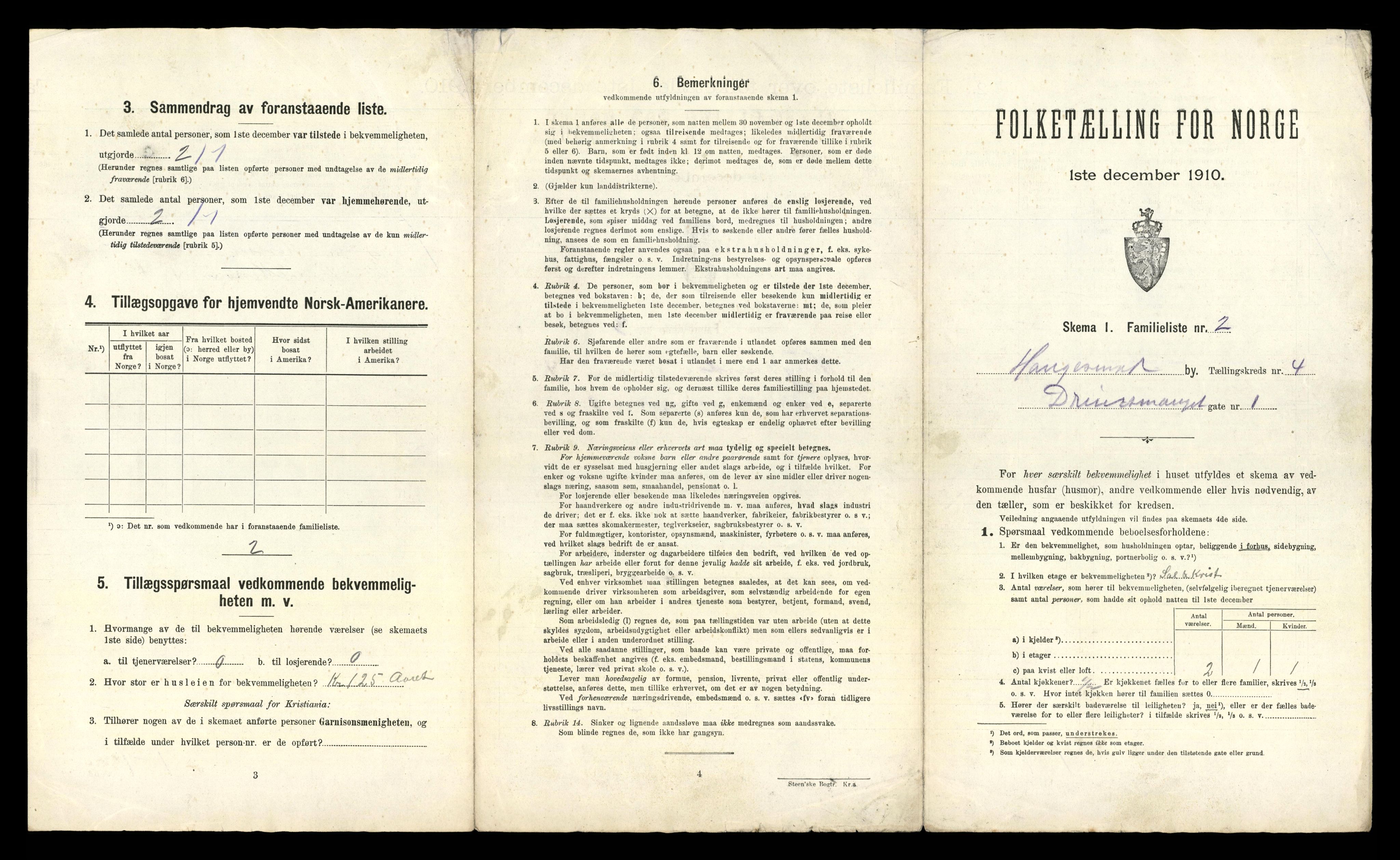 RA, 1910 census for Haugesund, 1910, p. 3172