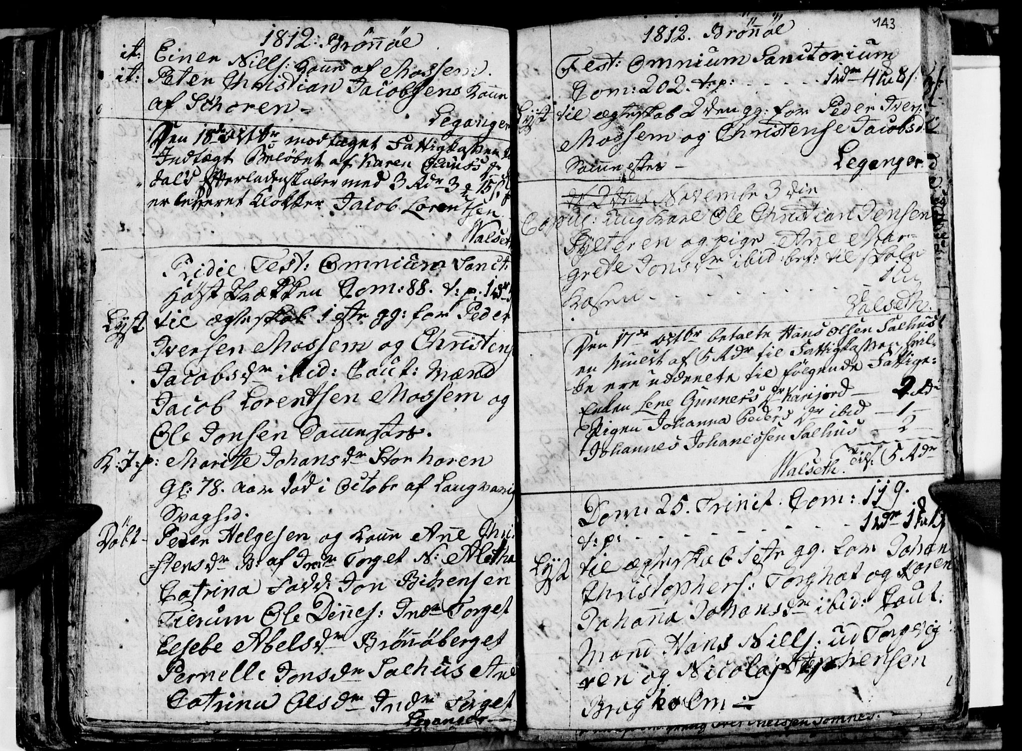 Ministerialprotokoller, klokkerbøker og fødselsregistre - Nordland, AV/SAT-A-1459/813/L0209: Parish register (copy) no. 813C01, 1803-1821, p. 143