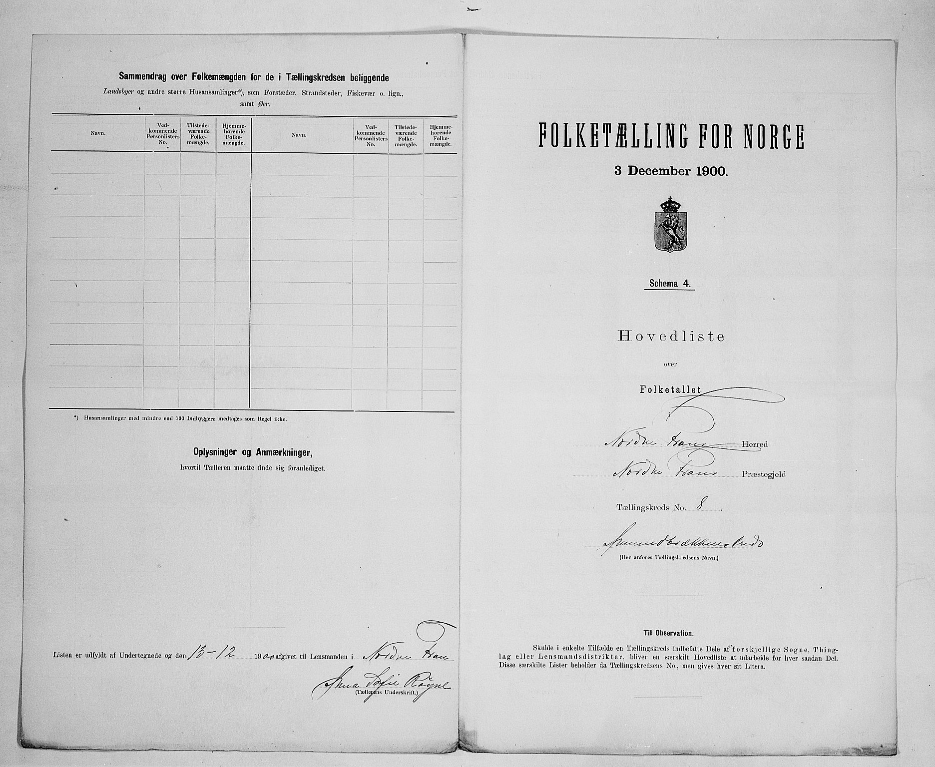 SAH, 1900 census for Nord-Fron, 1900, p. 33