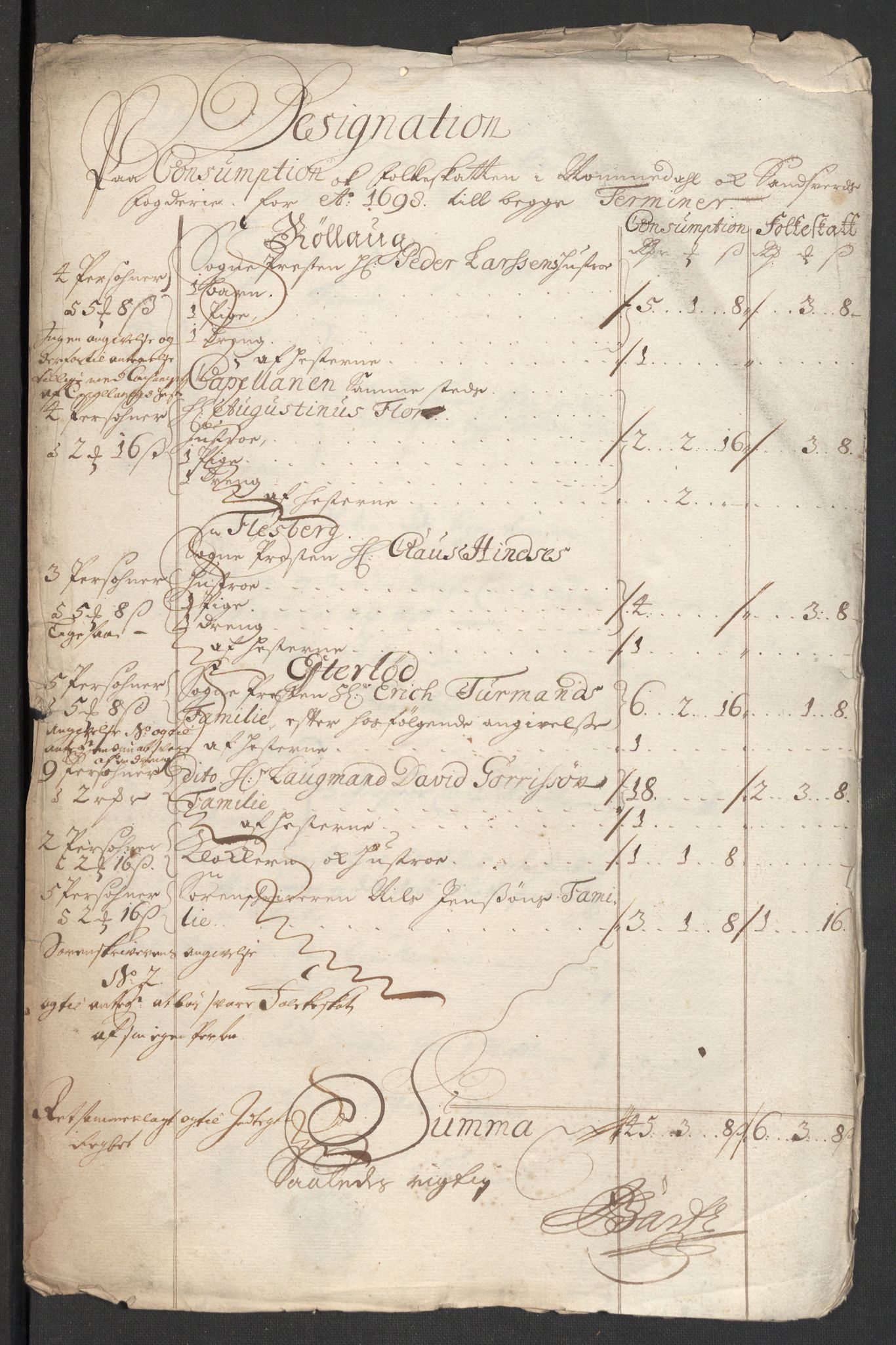 Rentekammeret inntil 1814, Reviderte regnskaper, Fogderegnskap, AV/RA-EA-4092/R24/L1577: Fogderegnskap Numedal og Sandsvær, 1698-1700, p. 185