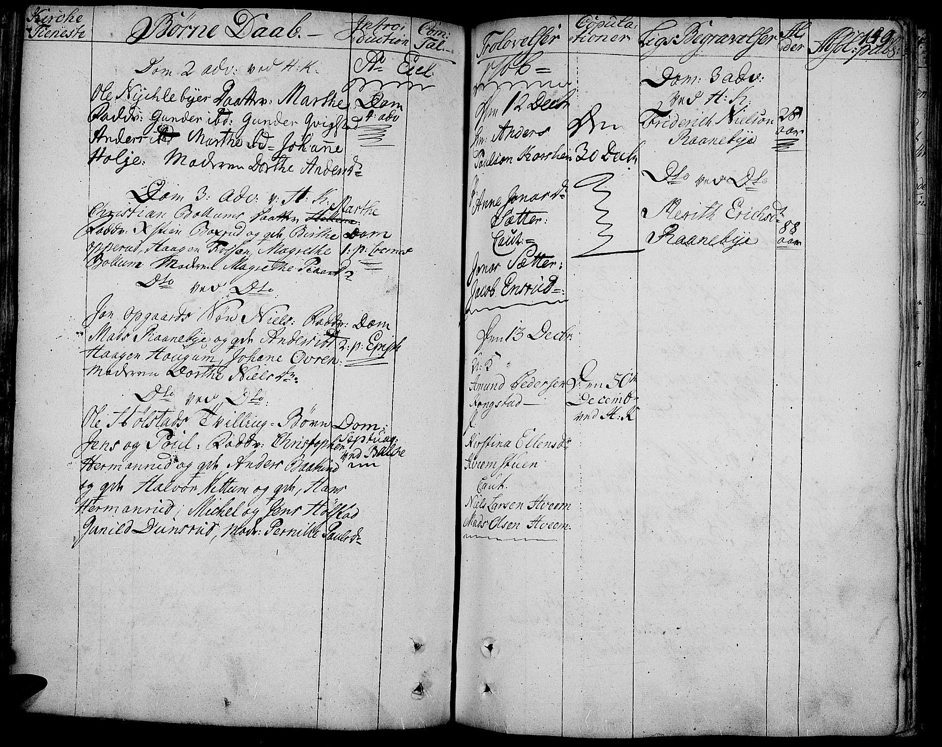 Toten prestekontor, SAH/PREST-102/H/Ha/Haa/L0005: Parish register (official) no. 5, 1761-1772, p. 149