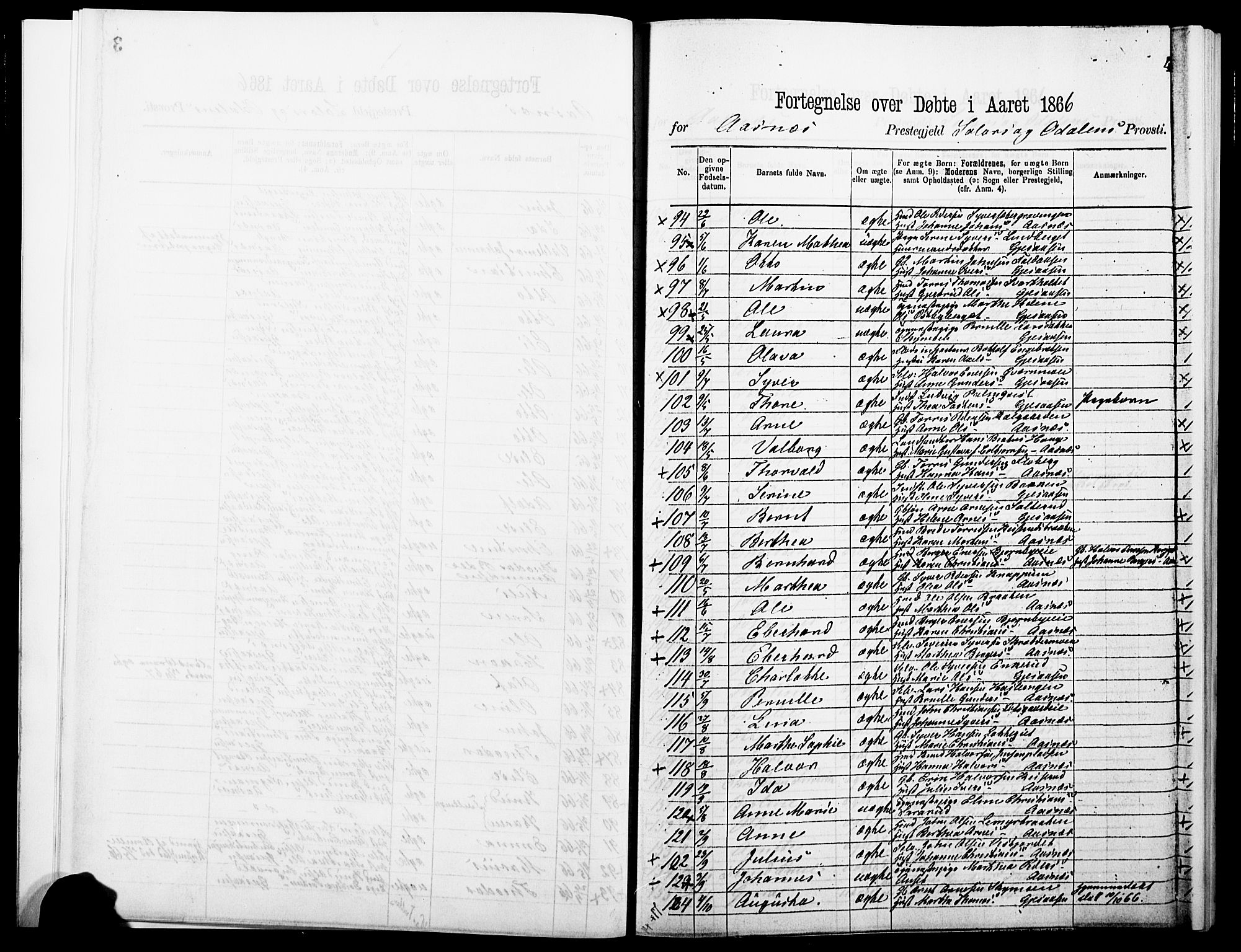 Åsnes prestekontor, AV/SAH-PREST-042/H/Ha/Haa/L0000A: Parish register (official), 1866-1872, p. 4