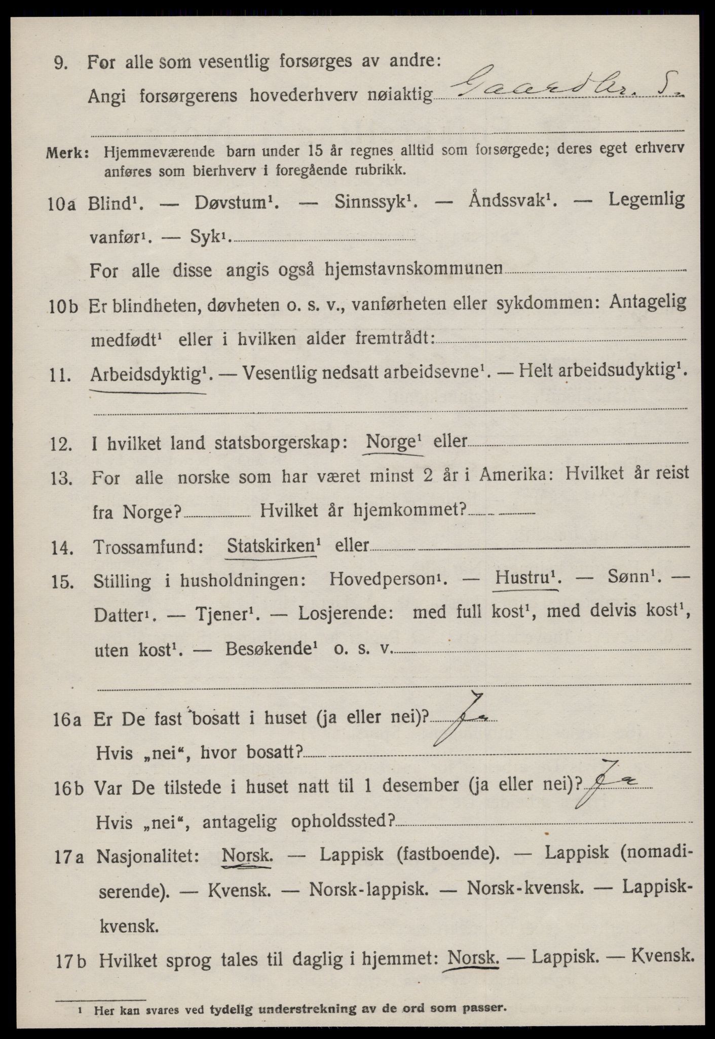 SAT, 1920 census for Rissa, 1920, p. 4788