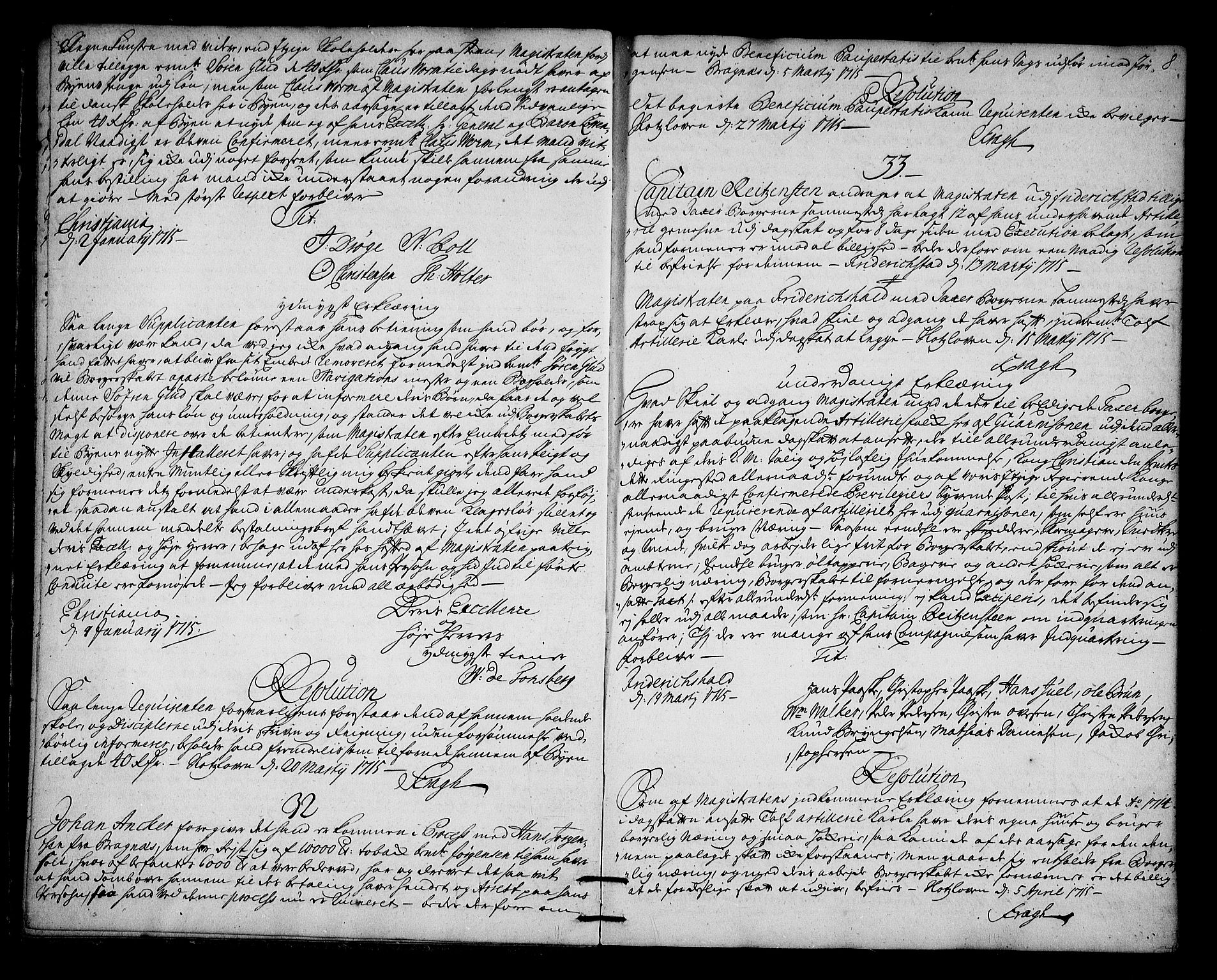 Stattholderembetet 1572-1771, AV/RA-EA-2870/Ag/L0003: Supplikasjons- og resolusjonsprotokoll, 1715-1717, p. 7b-8a