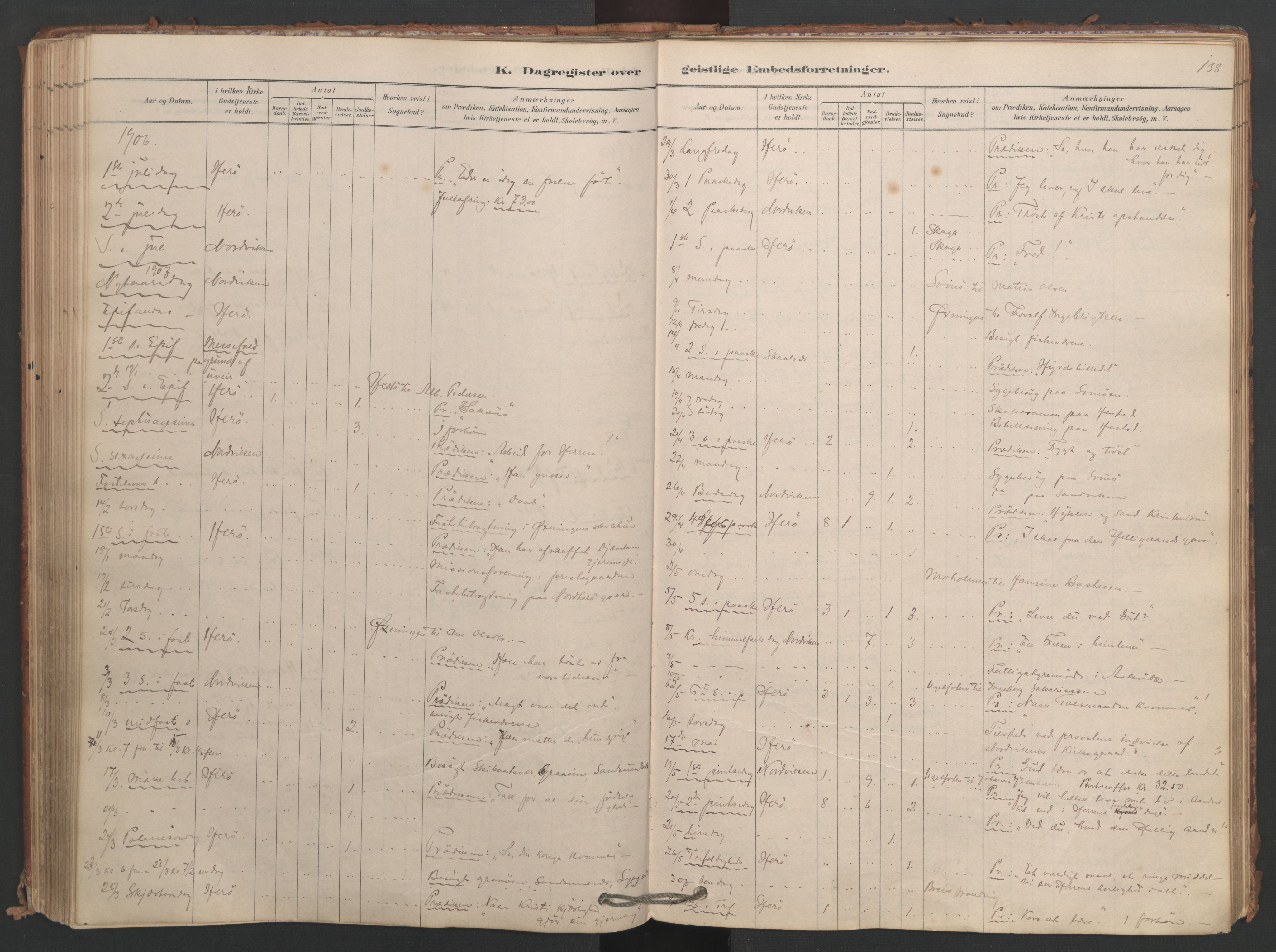 Ministerialprotokoller, klokkerbøker og fødselsregistre - Nordland, AV/SAT-A-1459/834/L0509: Parish register (official) no. 834A07, 1878-1937, p. 138