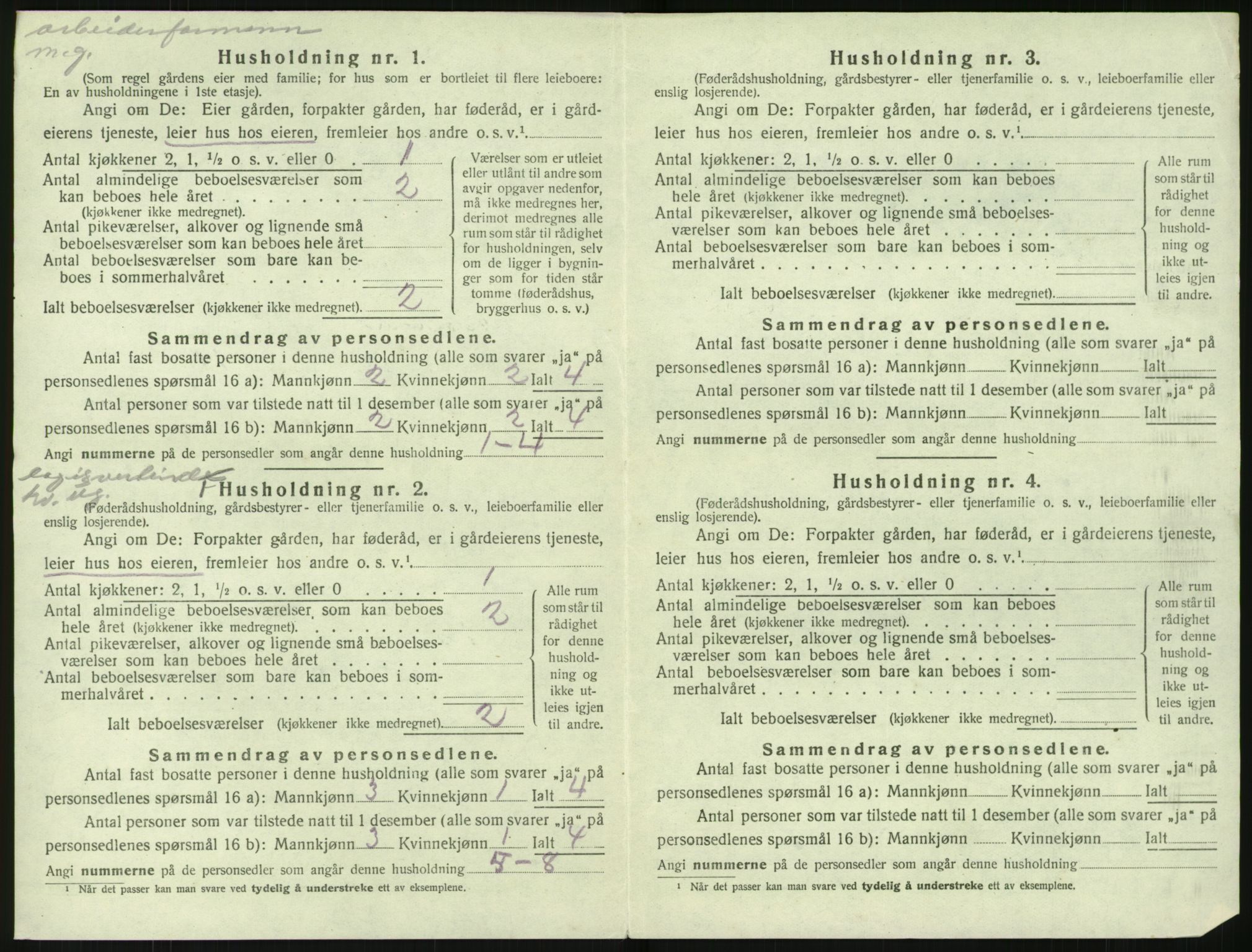 SAK, 1920 census for Stokken, 1920, p. 369