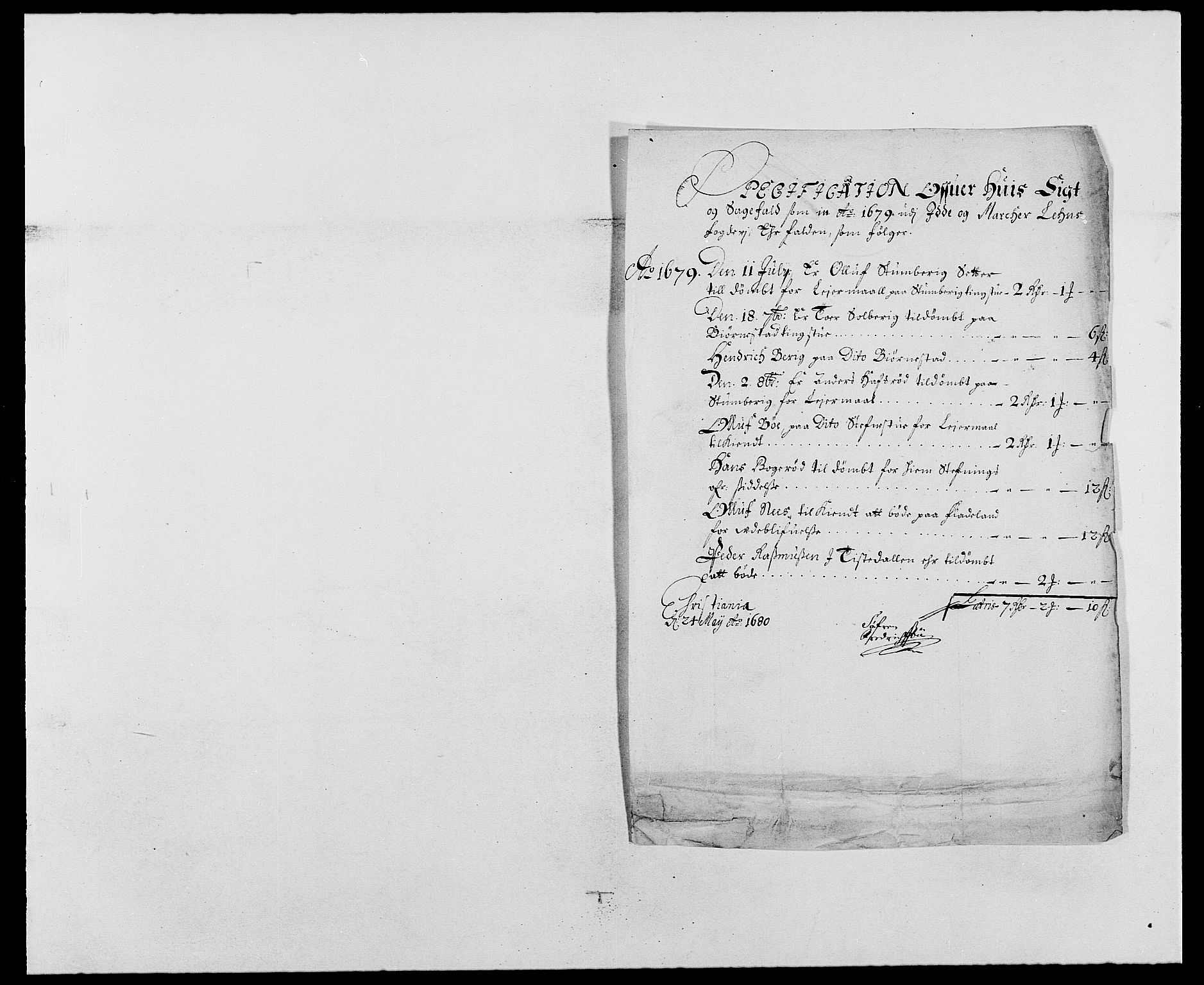 Rentekammeret inntil 1814, Reviderte regnskaper, Fogderegnskap, RA/EA-4092/R01/L0001: Fogderegnskap Idd og Marker, 1678-1679, p. 310