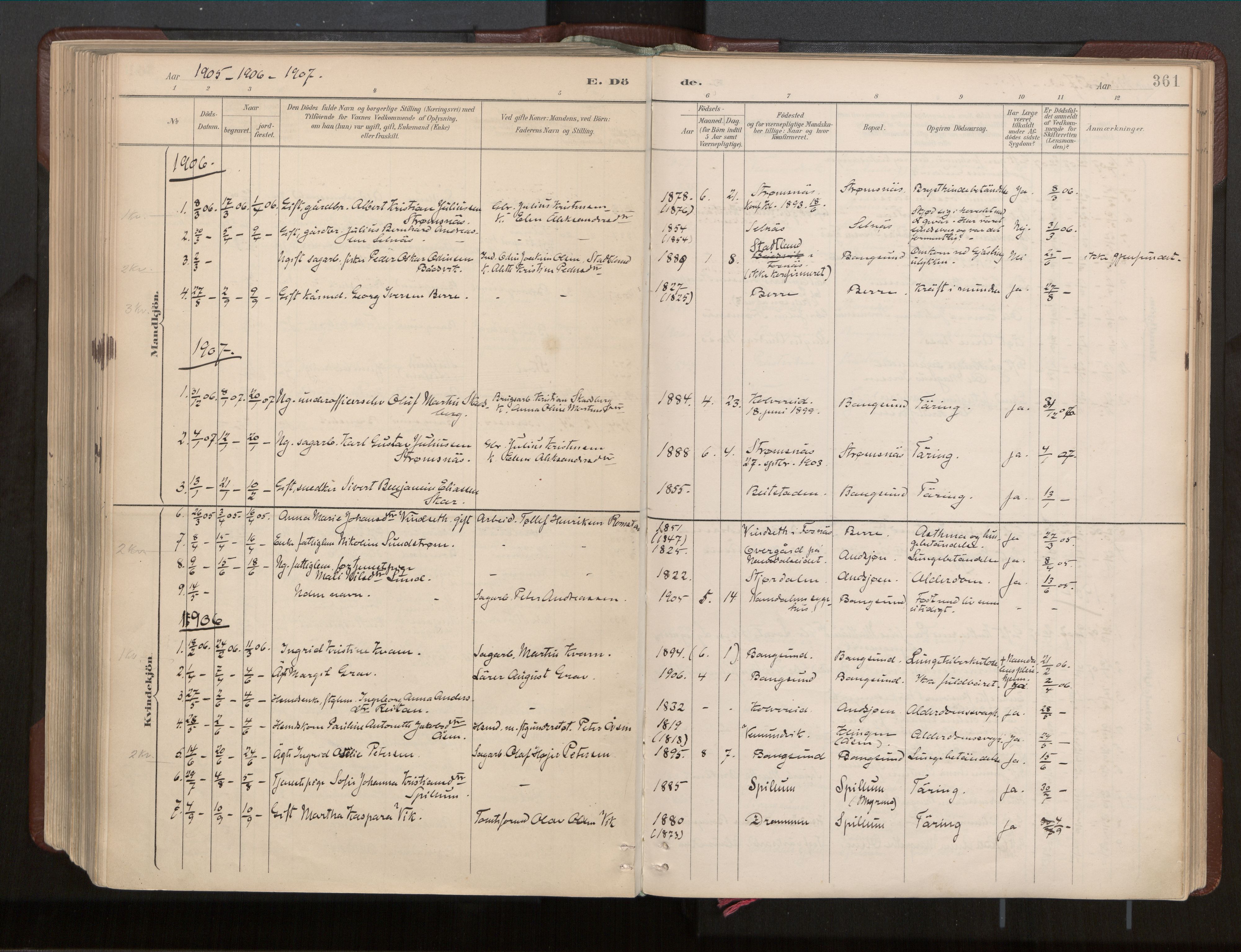 Ministerialprotokoller, klokkerbøker og fødselsregistre - Nord-Trøndelag, SAT/A-1458/770/L0589: Parish register (official) no. 770A03, 1887-1929, p. 361