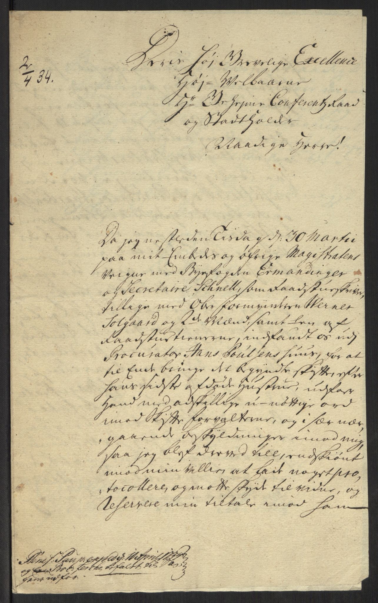 Stattholderembetet 1572-1771, RA/EA-2870/Ef/L0107: Brev fra embetsmenn og andre, 1733-1734, p. 209