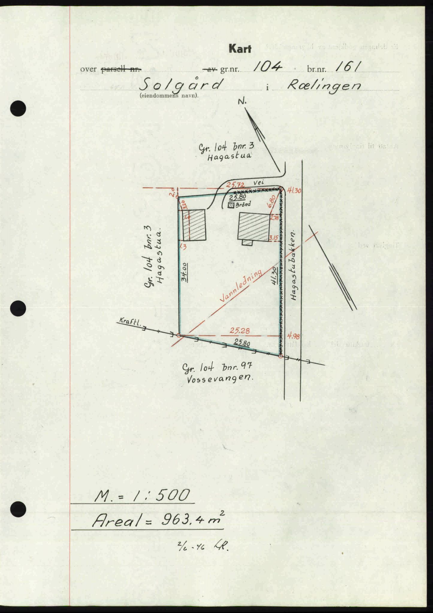 Nedre Romerike sorenskriveri, AV/SAO-A-10469/G/Gb/Gbd/L0017: Mortgage book no. 17, 1946-1946, Diary no: : 4026/1946