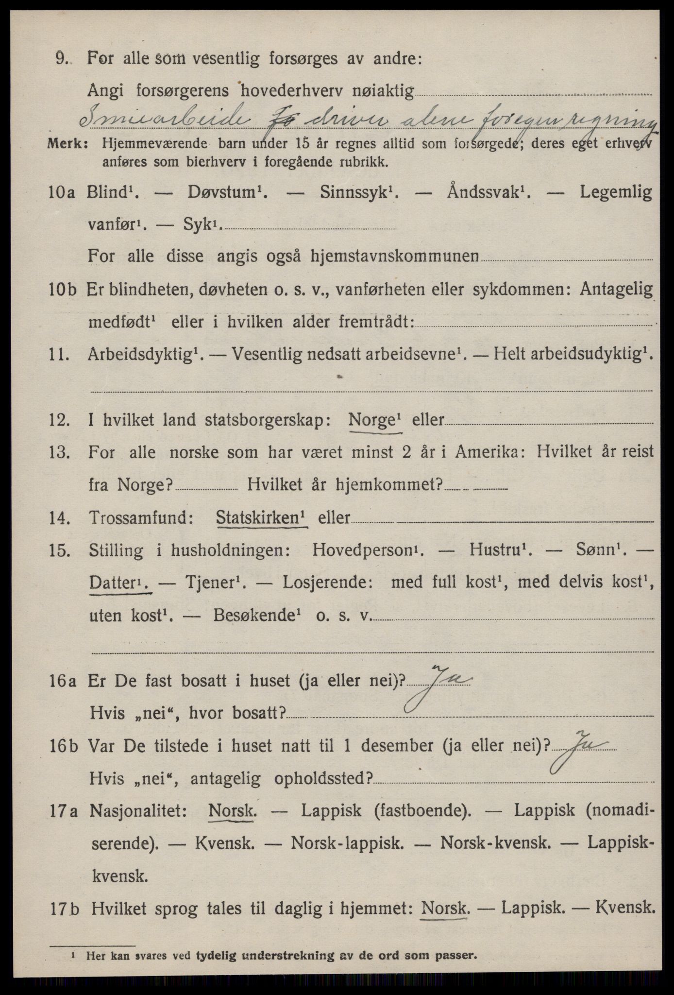 SAT, 1920 census for Singsås, 1920, p. 1128